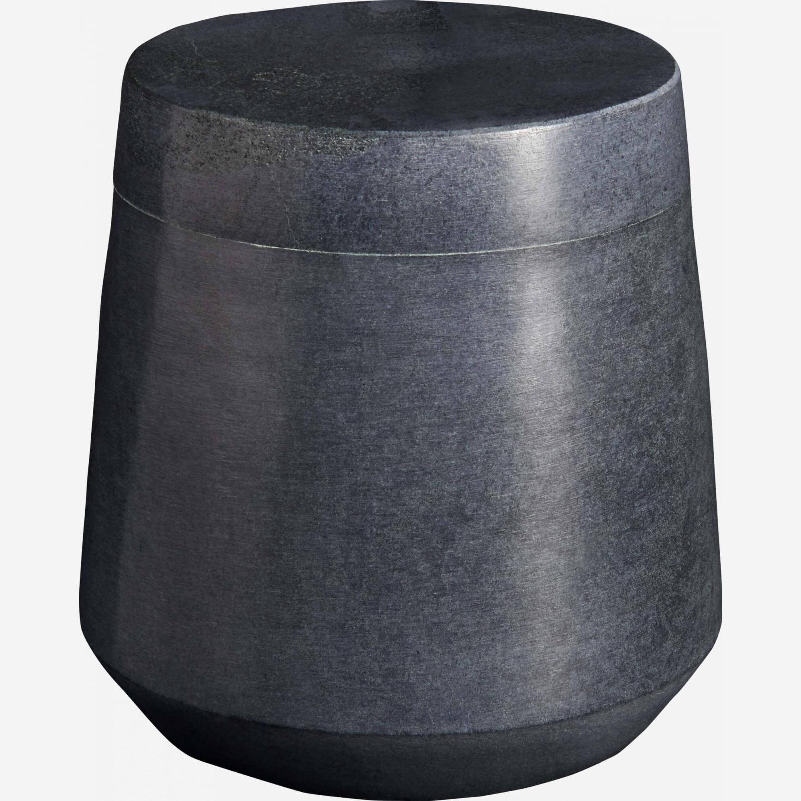 Grey soapstone coton box