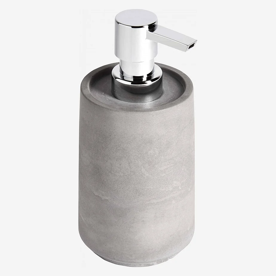Distributeur de savon en béton - Gris - 1