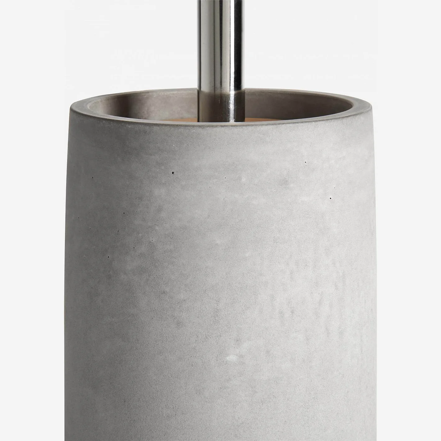 Brosse de toilettes en béton, bois et métal - 4