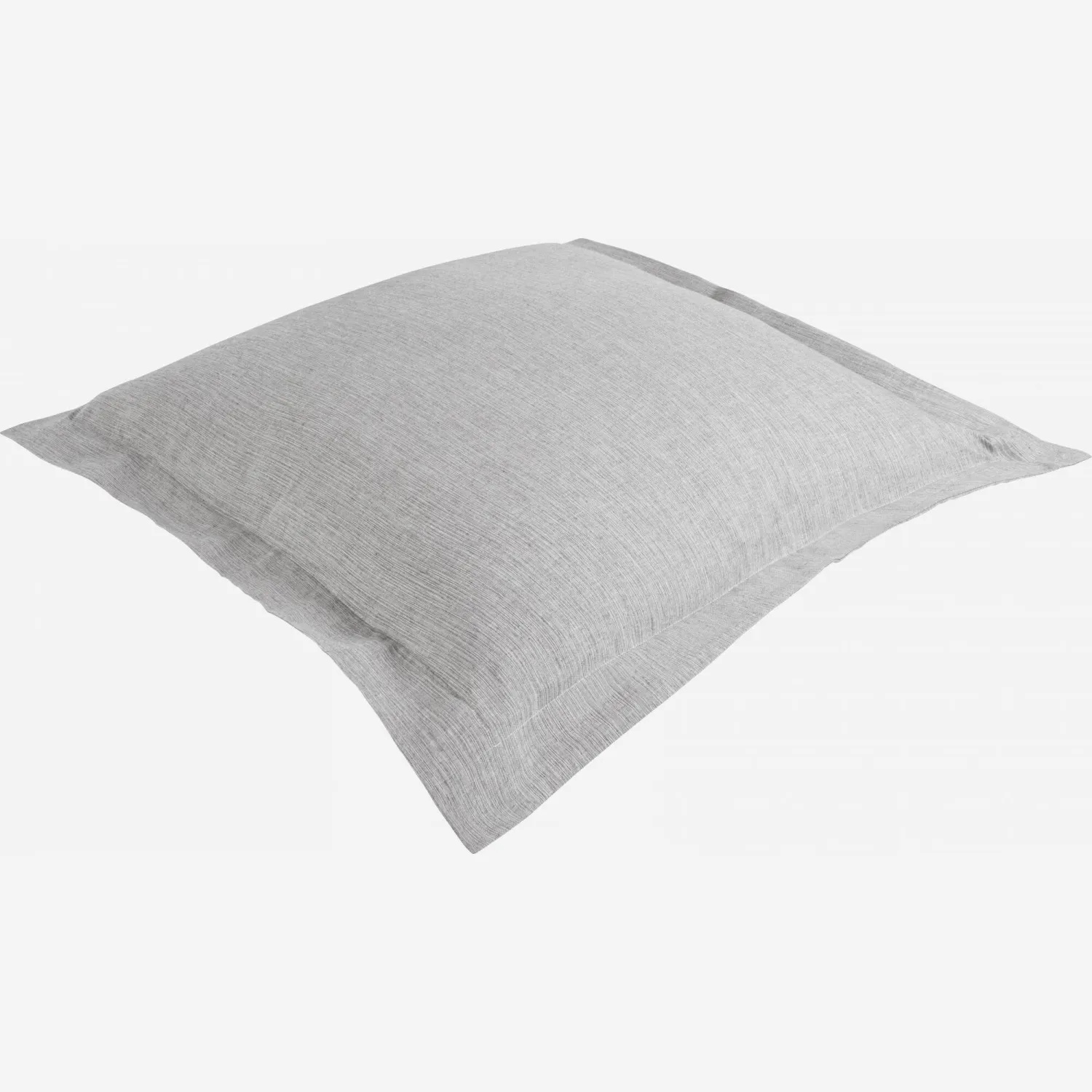 Taie d'oreiller en coton - 80 x 80 cm - Gris