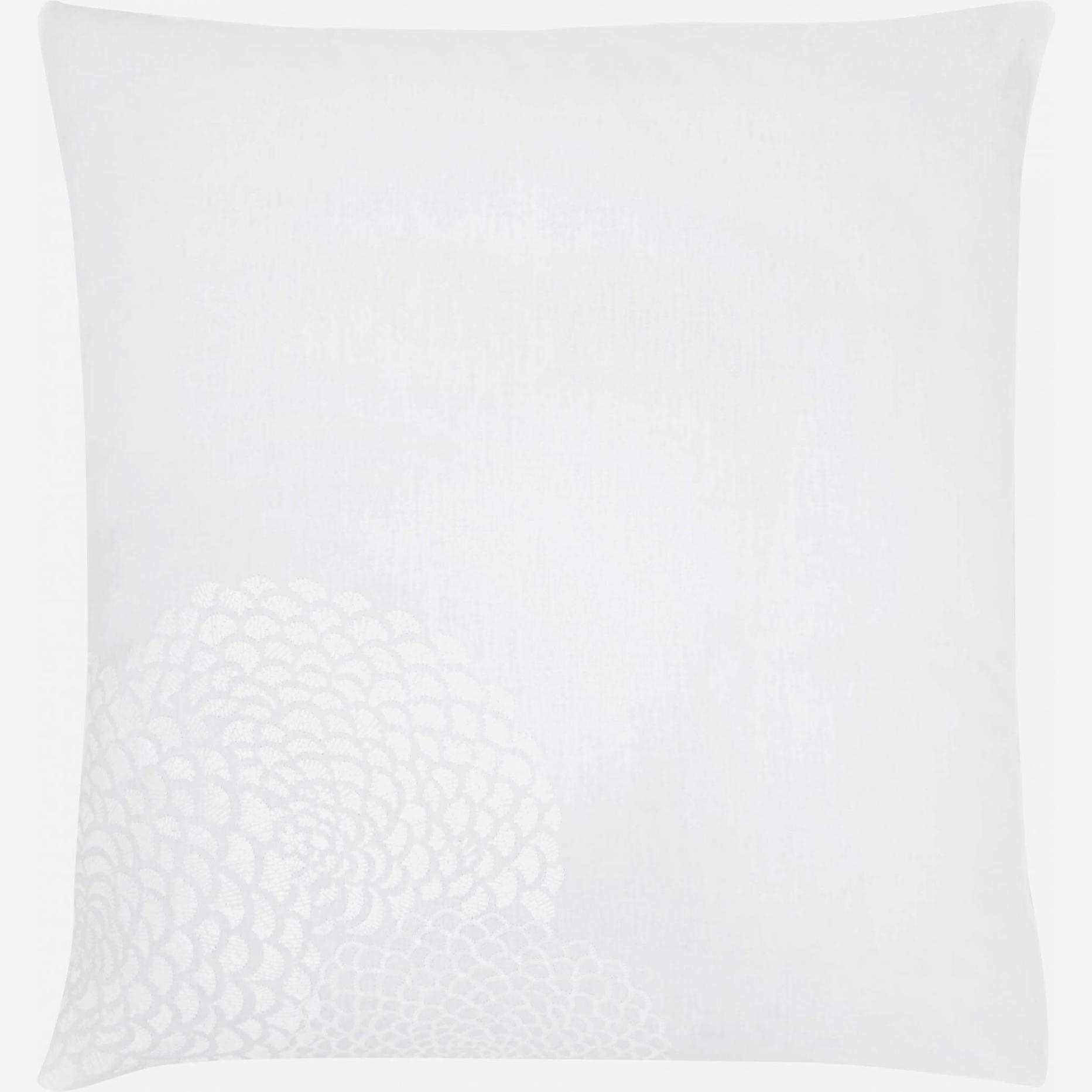 Federa ricamata 80x80 - Bianco