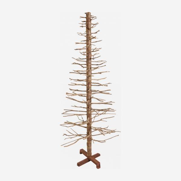 Kunstkerstboom imitatie van cederhout 180cm naturel