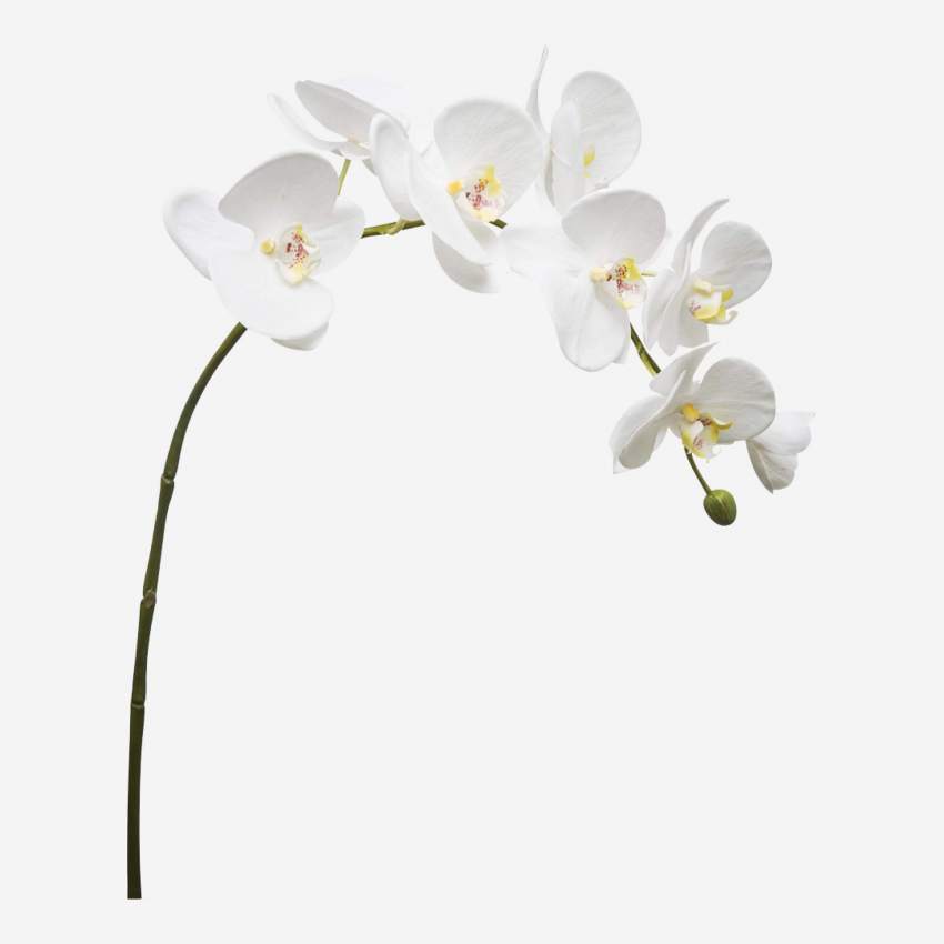 Orchidée Phalaenopsis artificielle 82.5cm blanche