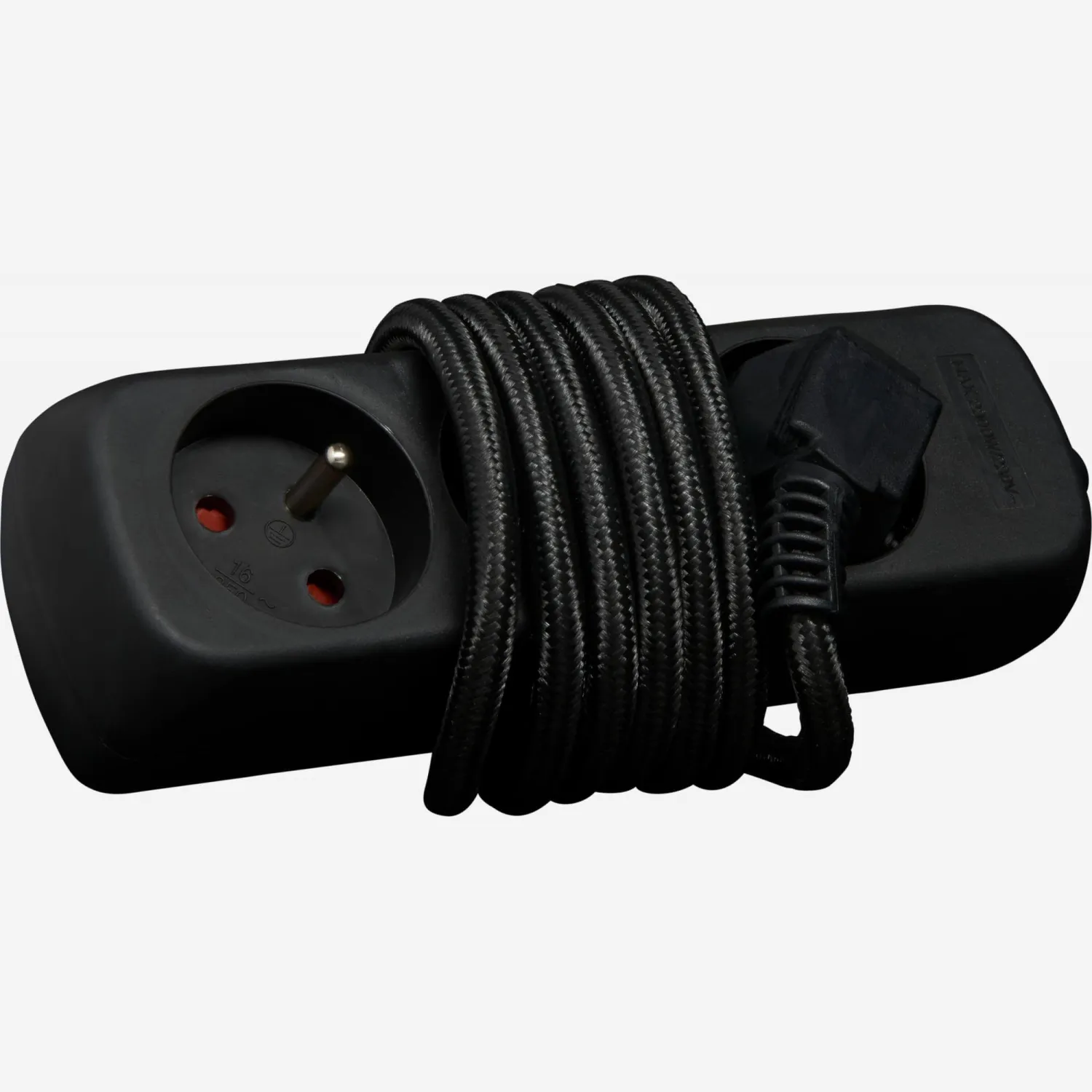 Mehrfachstecker, schwarz