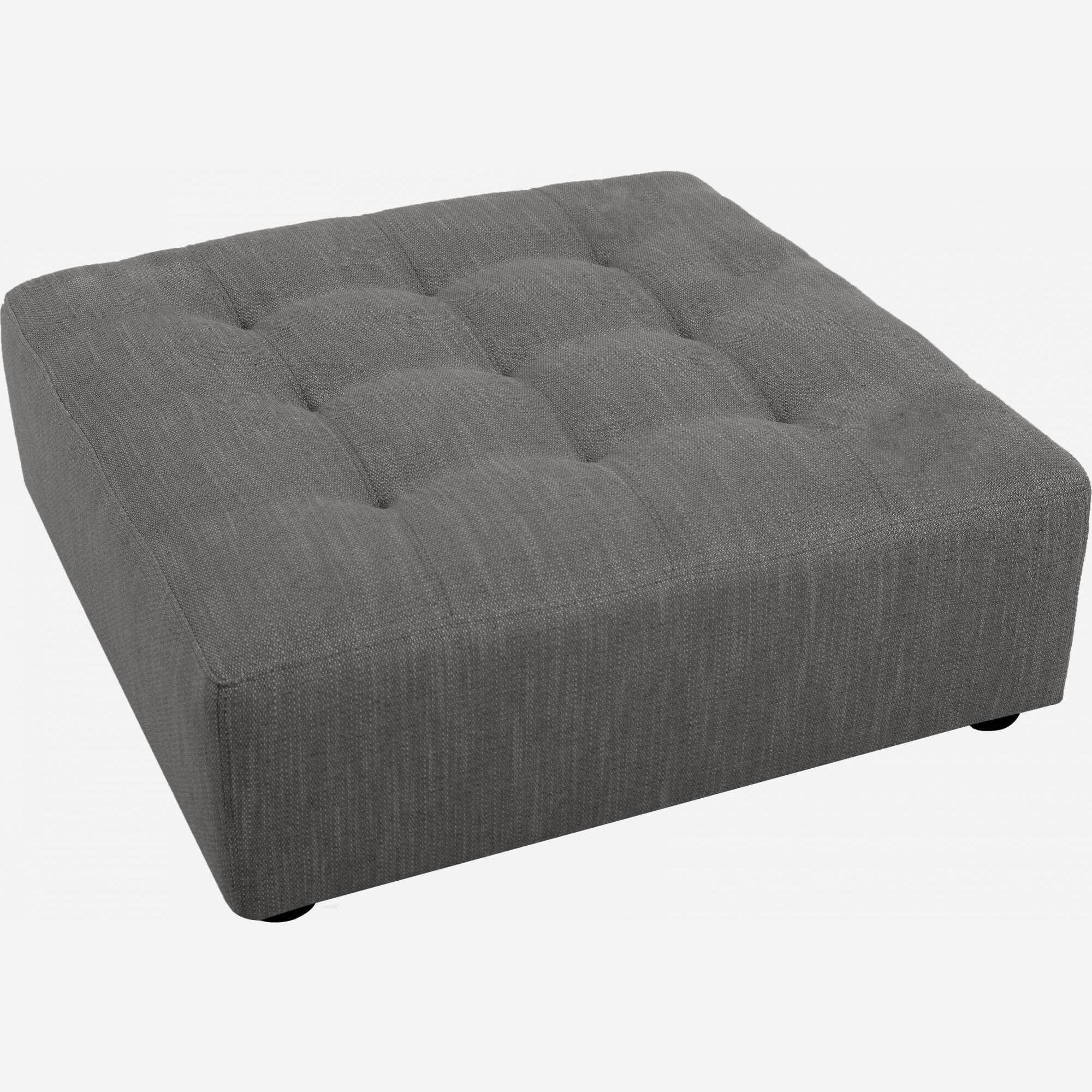 Fabric footstool - Grey