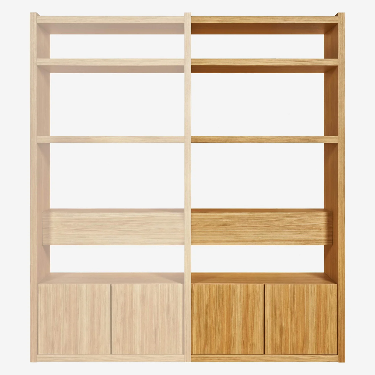 Extension grand modèle pour bibliothèque en chêne - Design by Hélèna Pille - 2