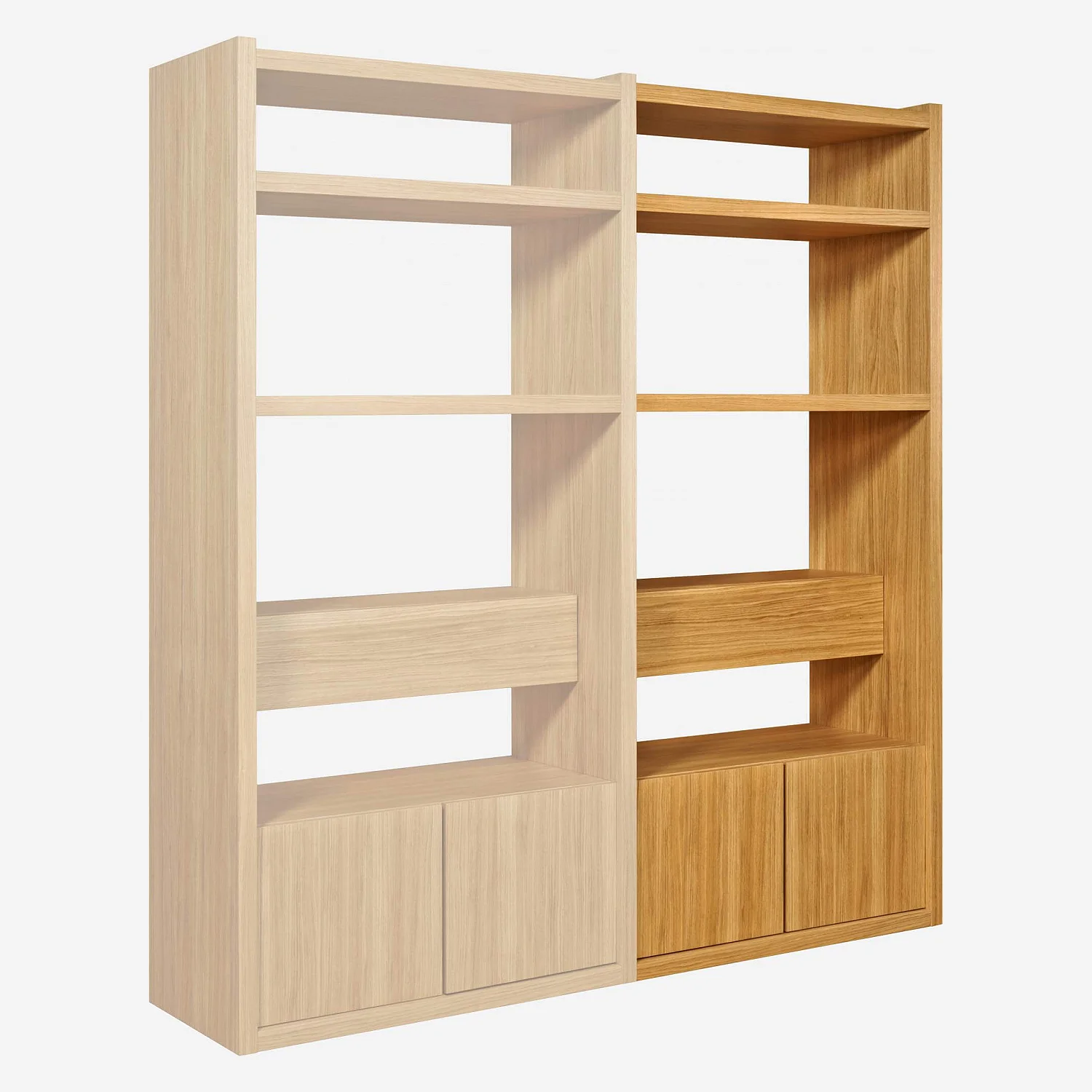 Extension grand modèle pour bibliothèque en chêne - Design by Hélèna Pille - 4