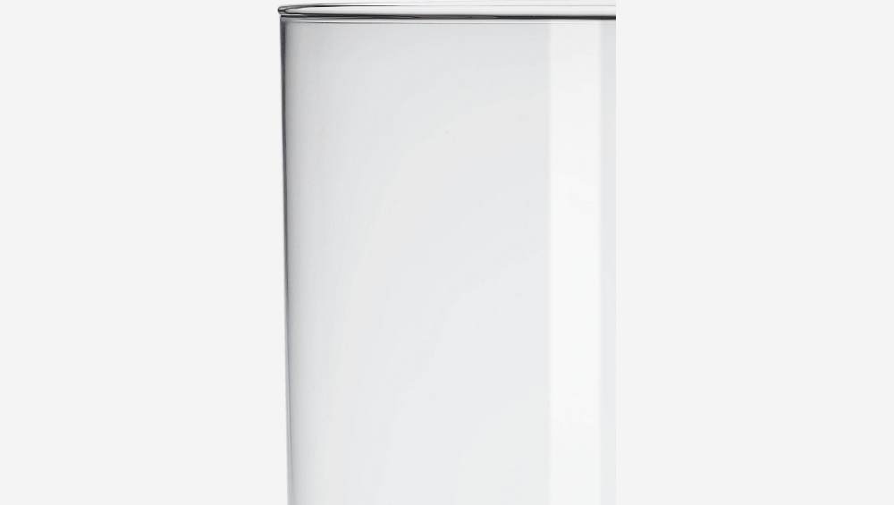 Vase cylindrique en verre - 15 x 20 - Transparent