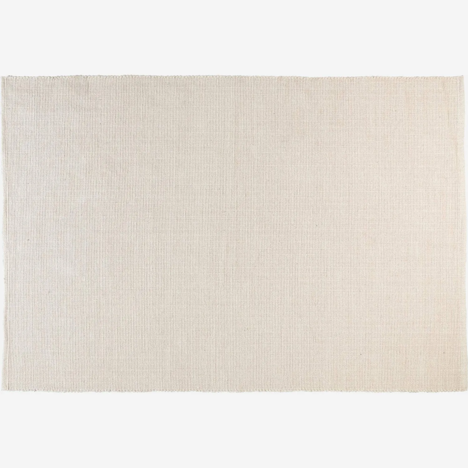 Tapis en coton tissé main - 120 x 180 cm - Beige