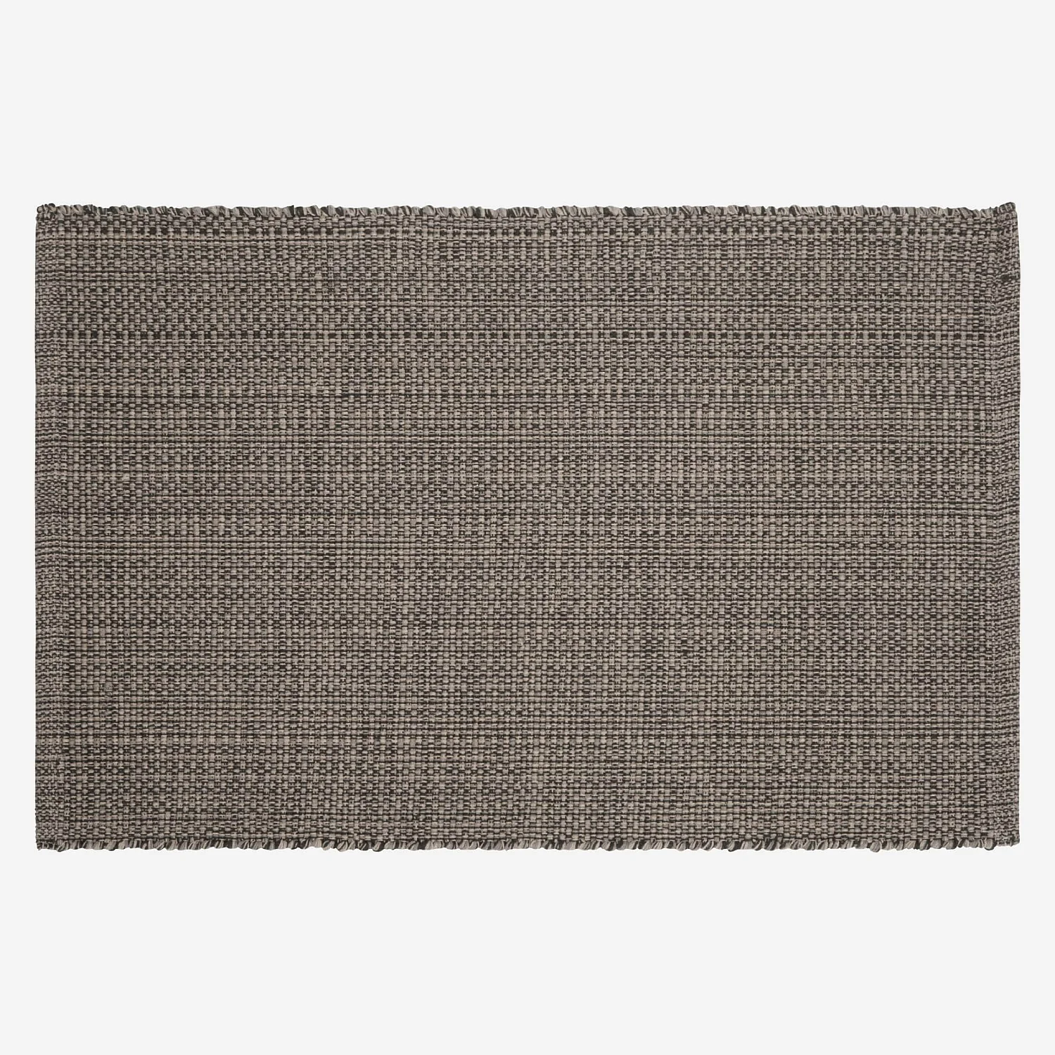 Tapis en coton tissé main - 60 x 90 cm - Gris - 1