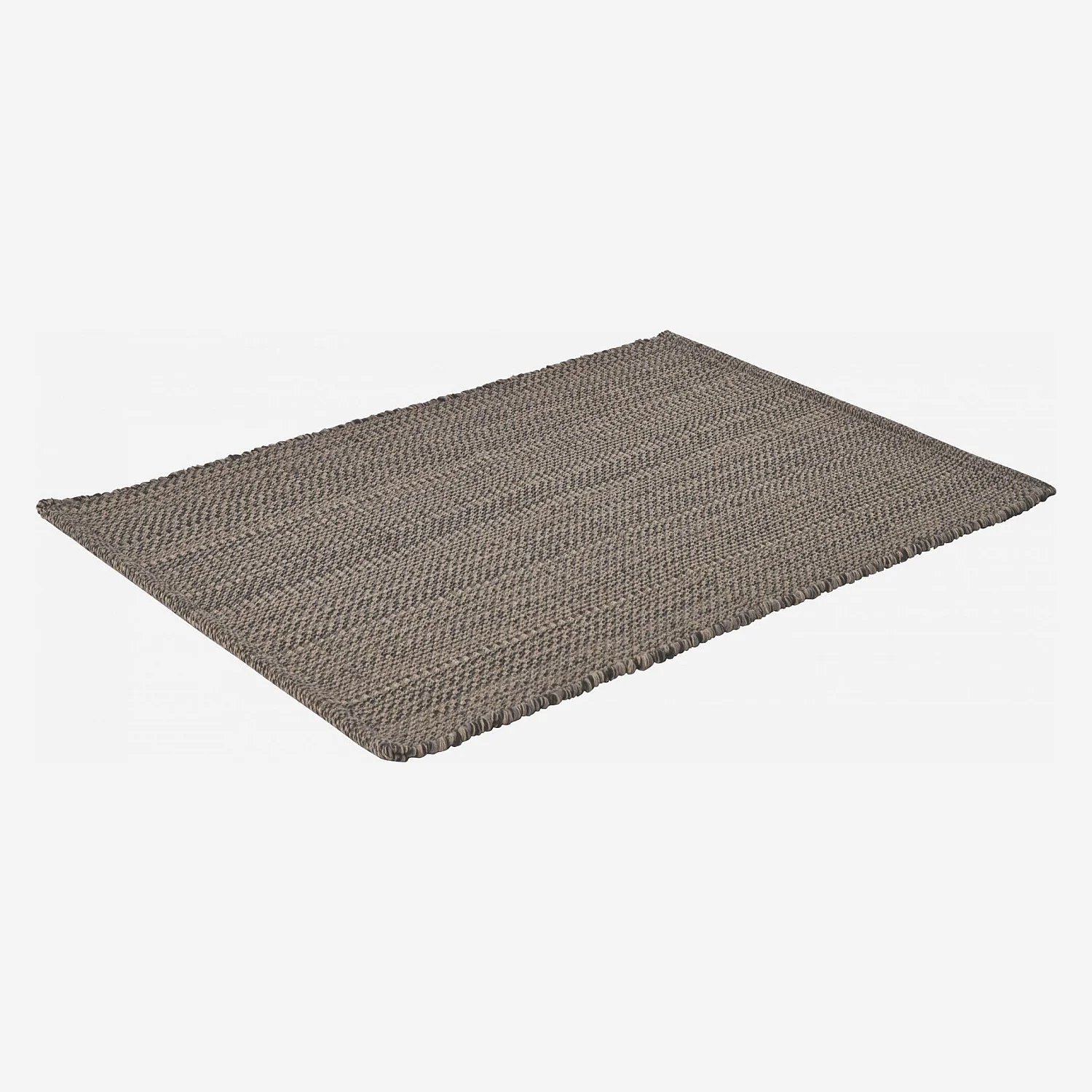Tapis en coton tissé main - 60 x 90 cm - Gris - 2