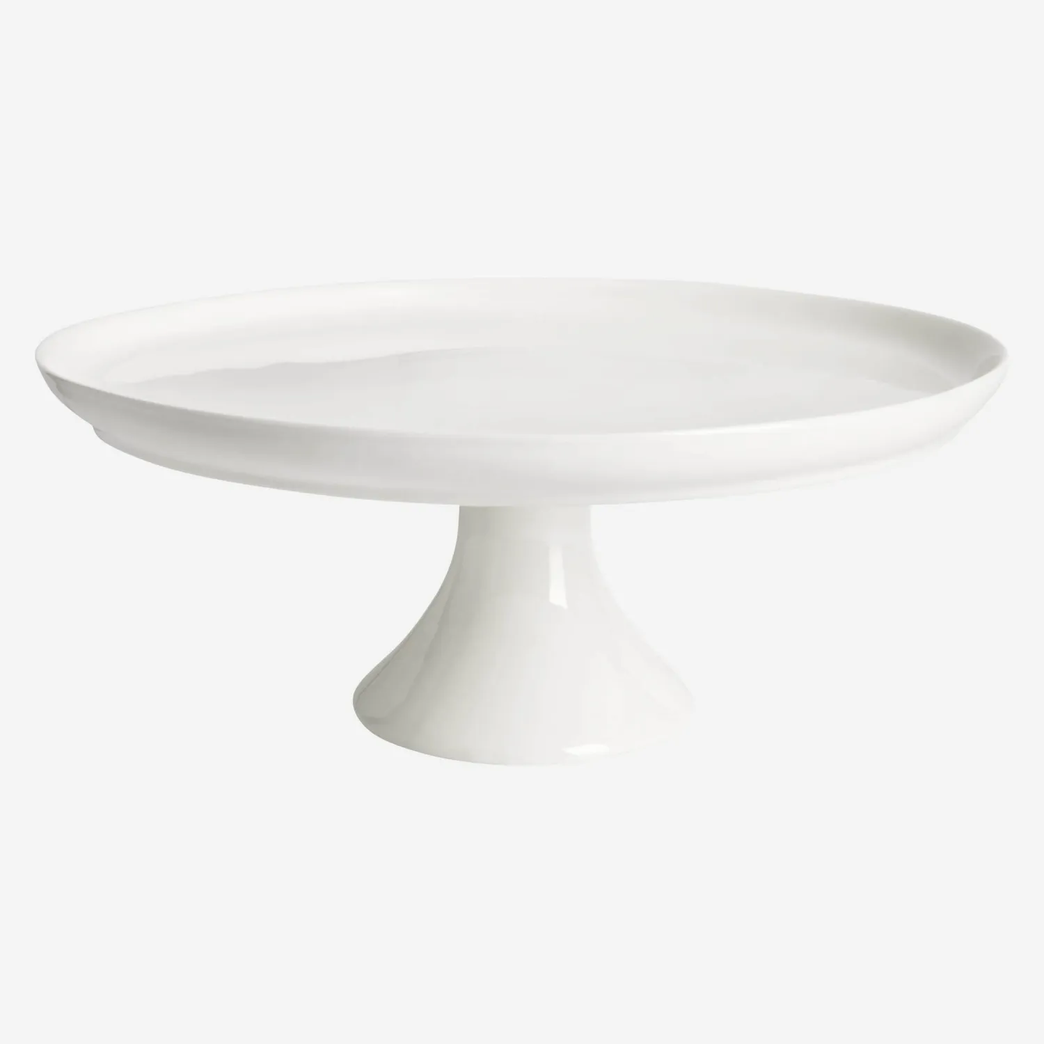 Présentoir à gâteau 27cm en porcelaine blanche - 1