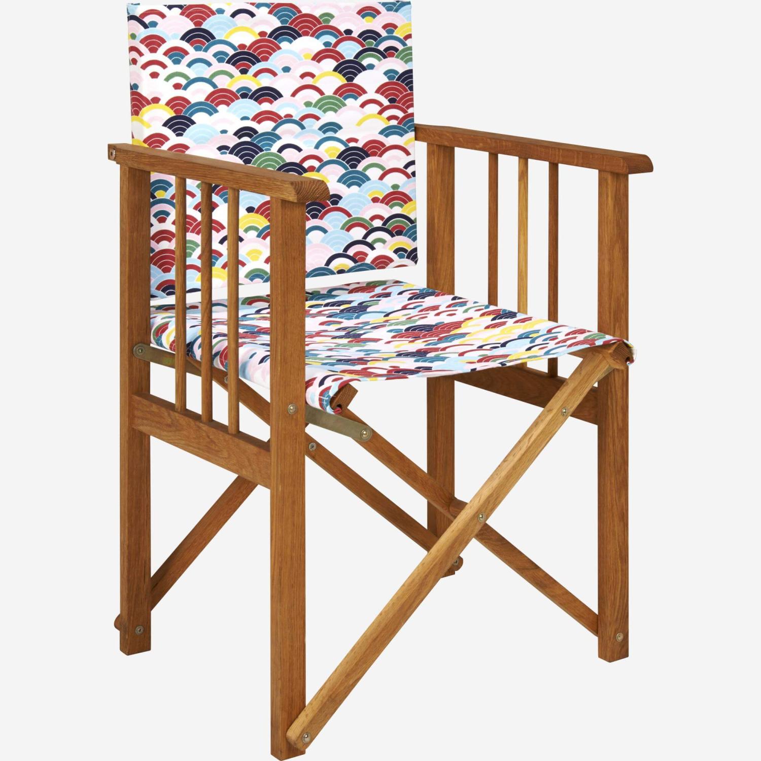 Toile en coton pour chaise pliante - Multicolore (structure vendue séparément)