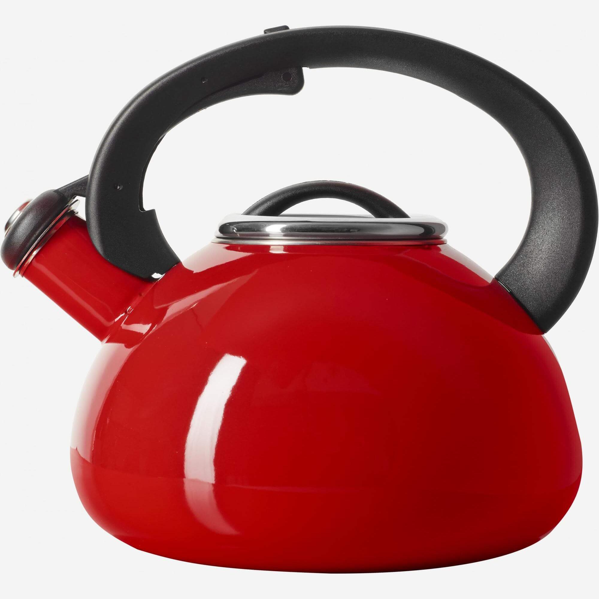 Stainless steel kettle - 20 cm - Red