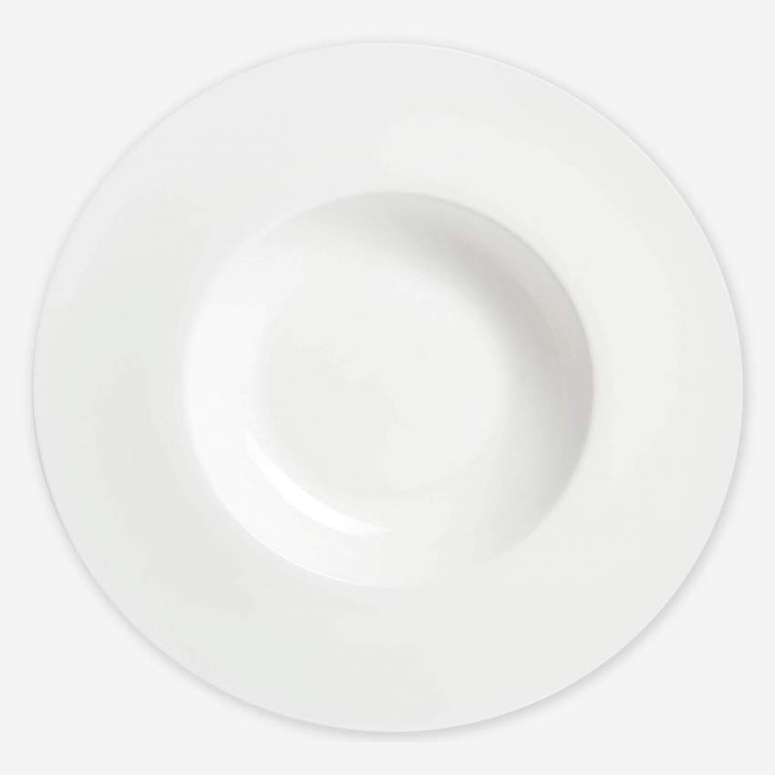 Assiette à risotto 30cm en porcelaine blanche