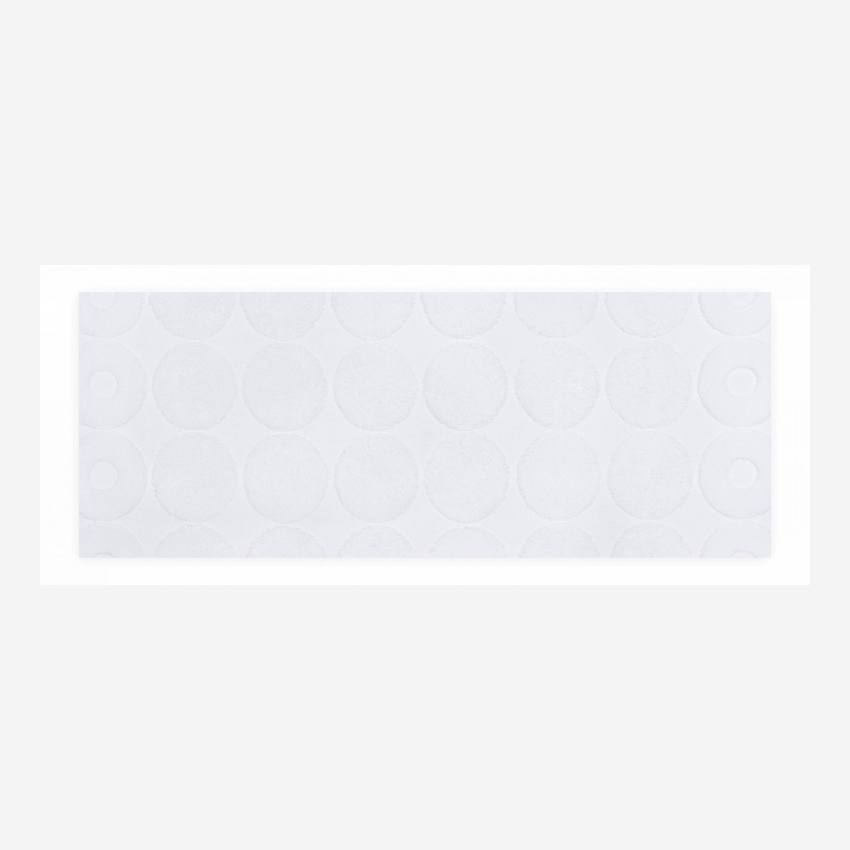 Tapis de bain en coton - 60 x 80 cm - Blanc