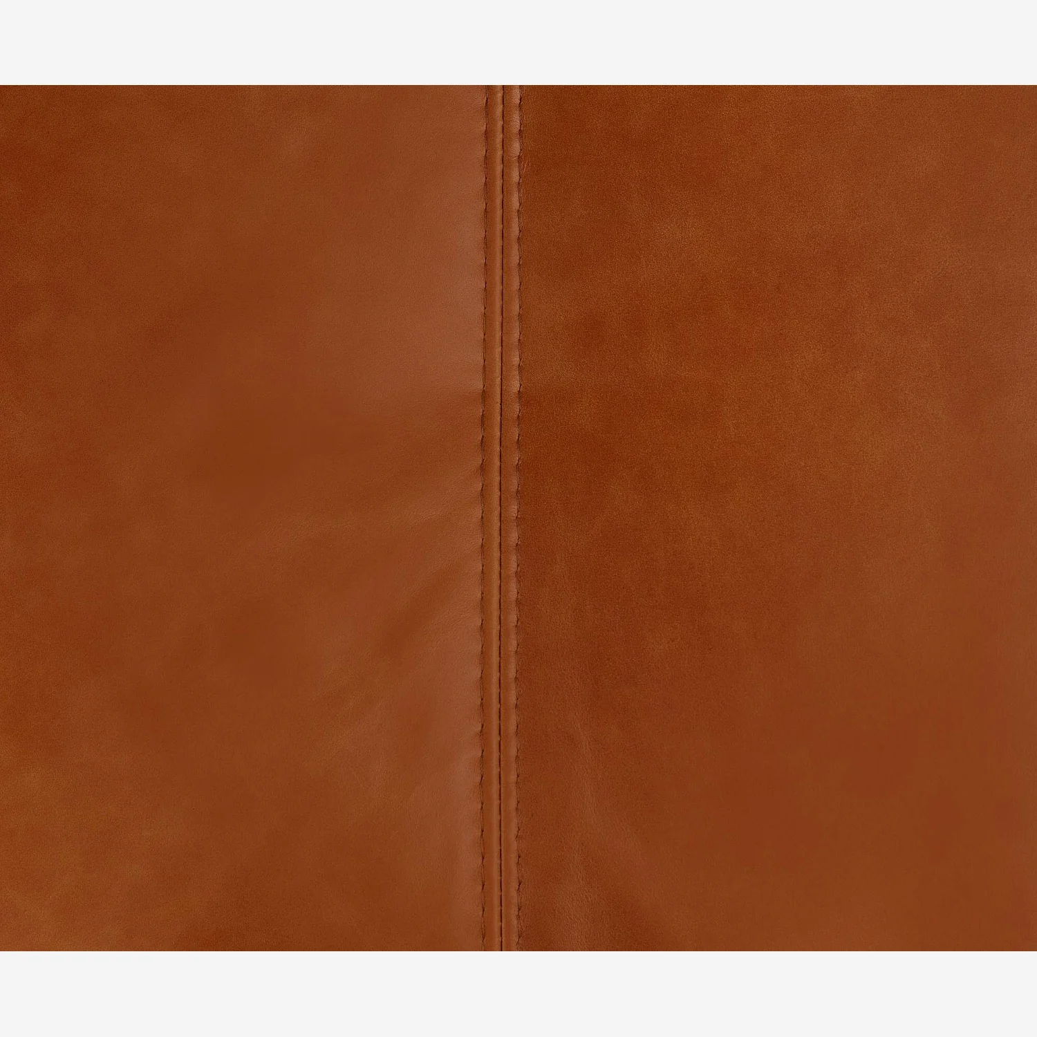 Canapé d'angle droit en cuir Vintage Leather - Marron cognac - 4