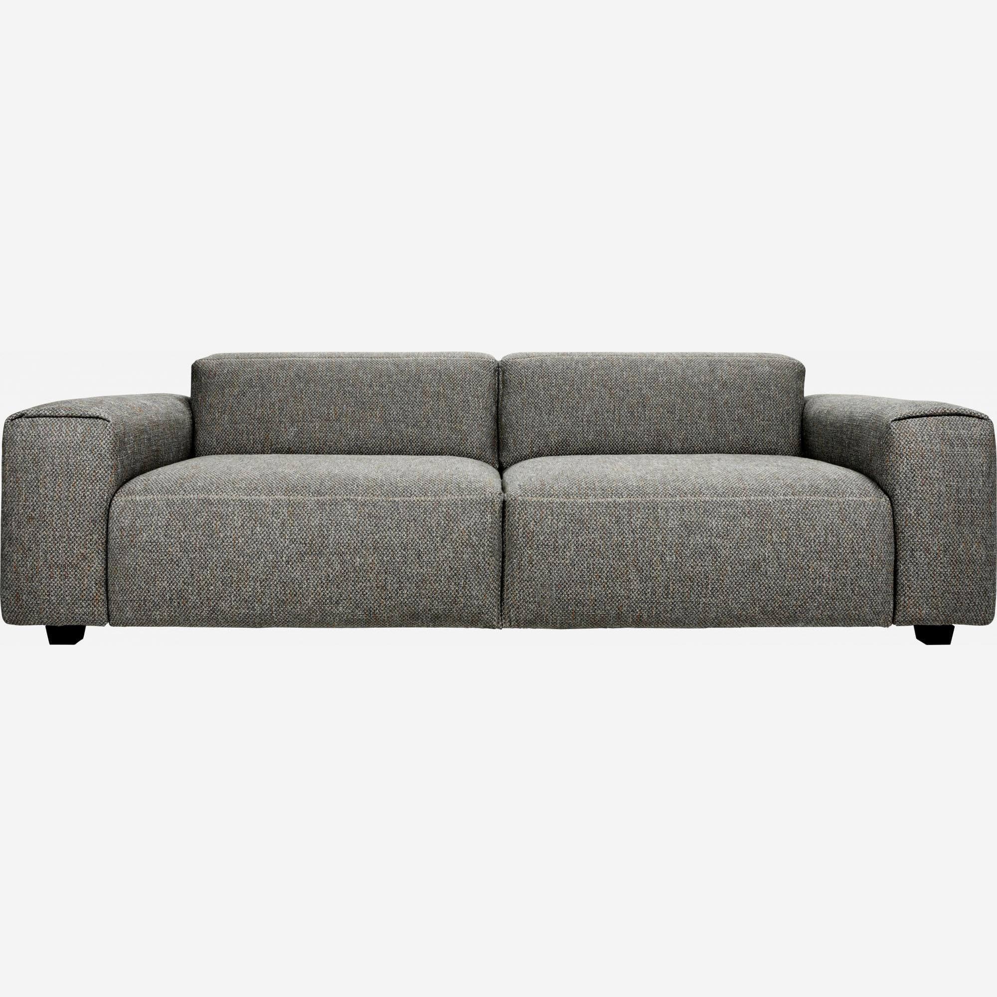 4-Sitzer Sofa aus Bellagio-Stoff in Nachtgrau