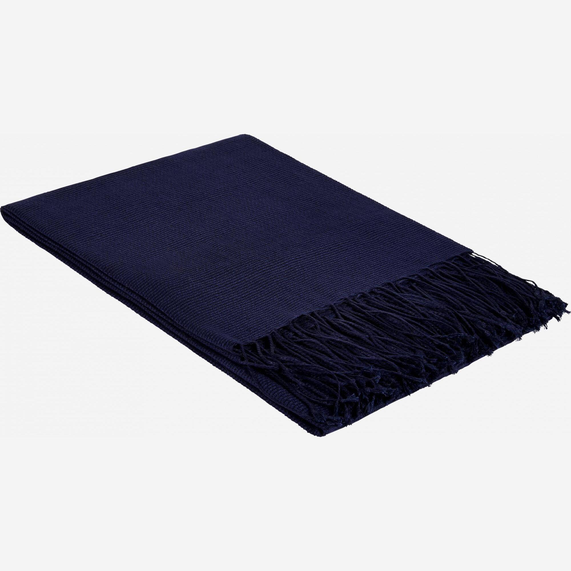 HENNA/ THROW NAVY BLUE 130X170CM 