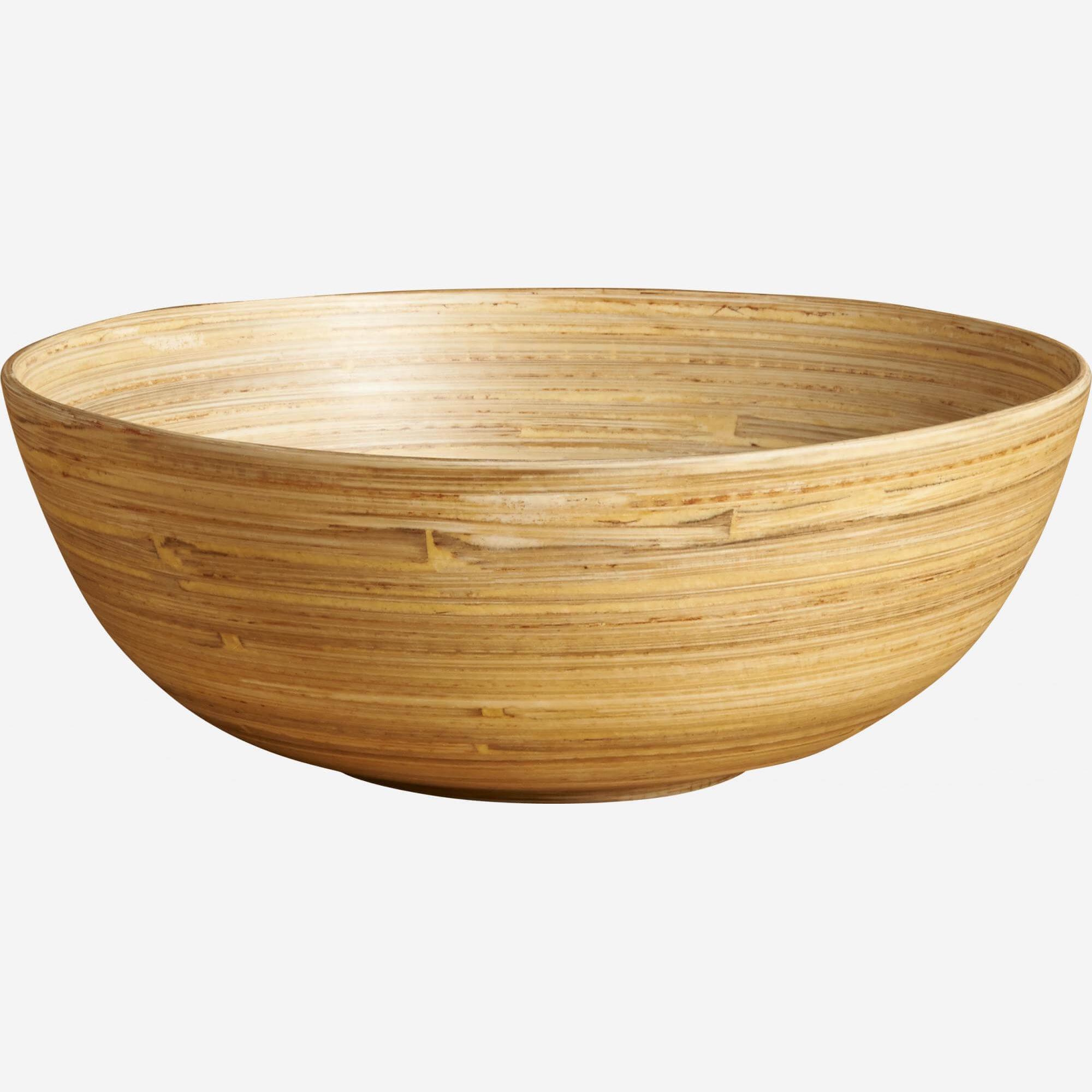 Saladeira em bambu - 20 cm - Natural