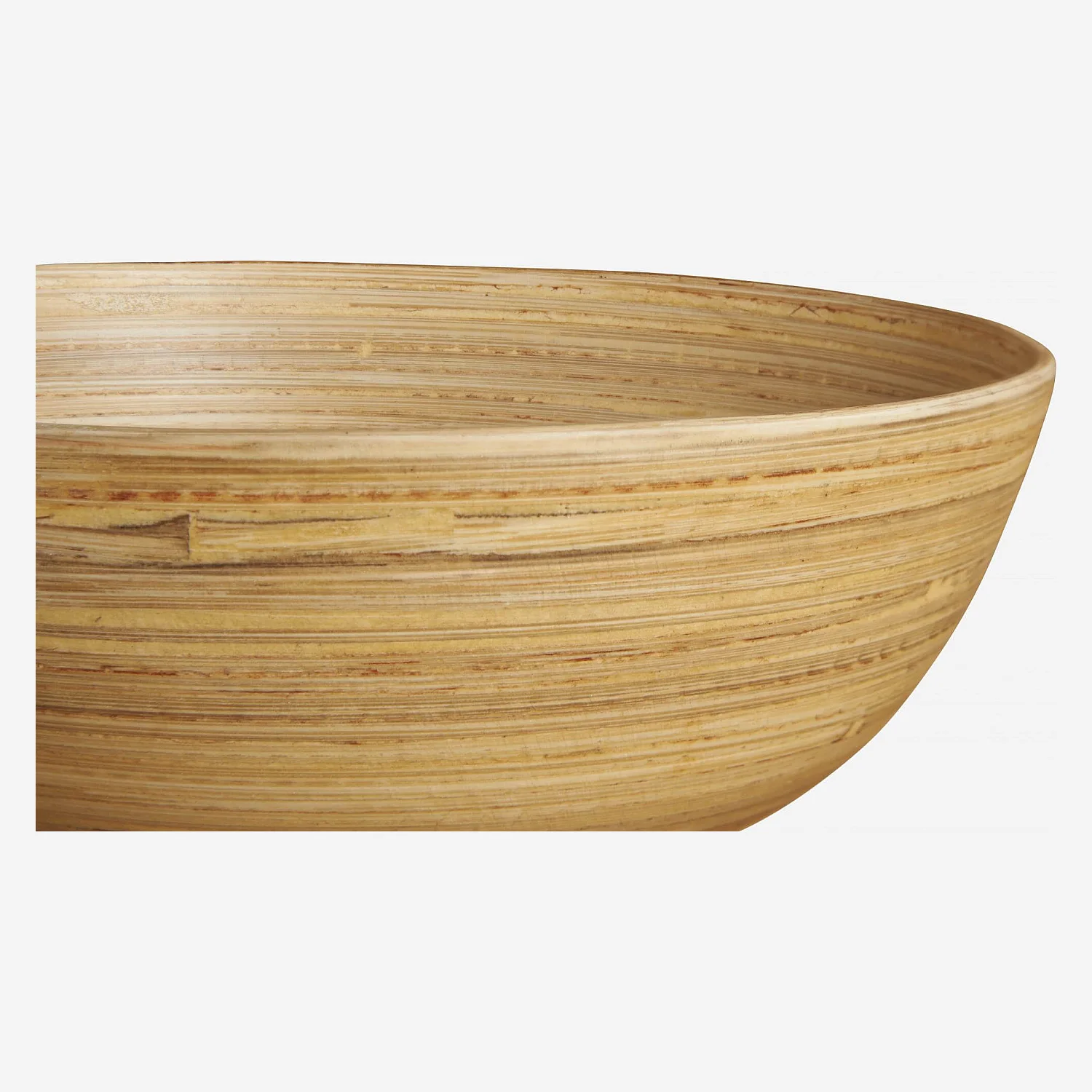 Schüssel aus Bambus - 20 cm - Naturfarben - 2