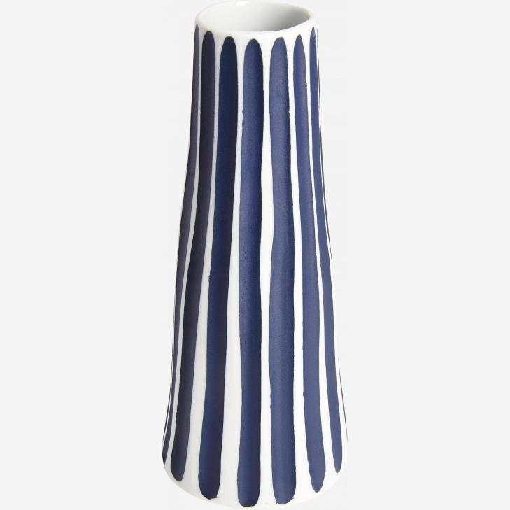 HEROLD/ CONICAL BLUE LAYERED VASE SMALL 