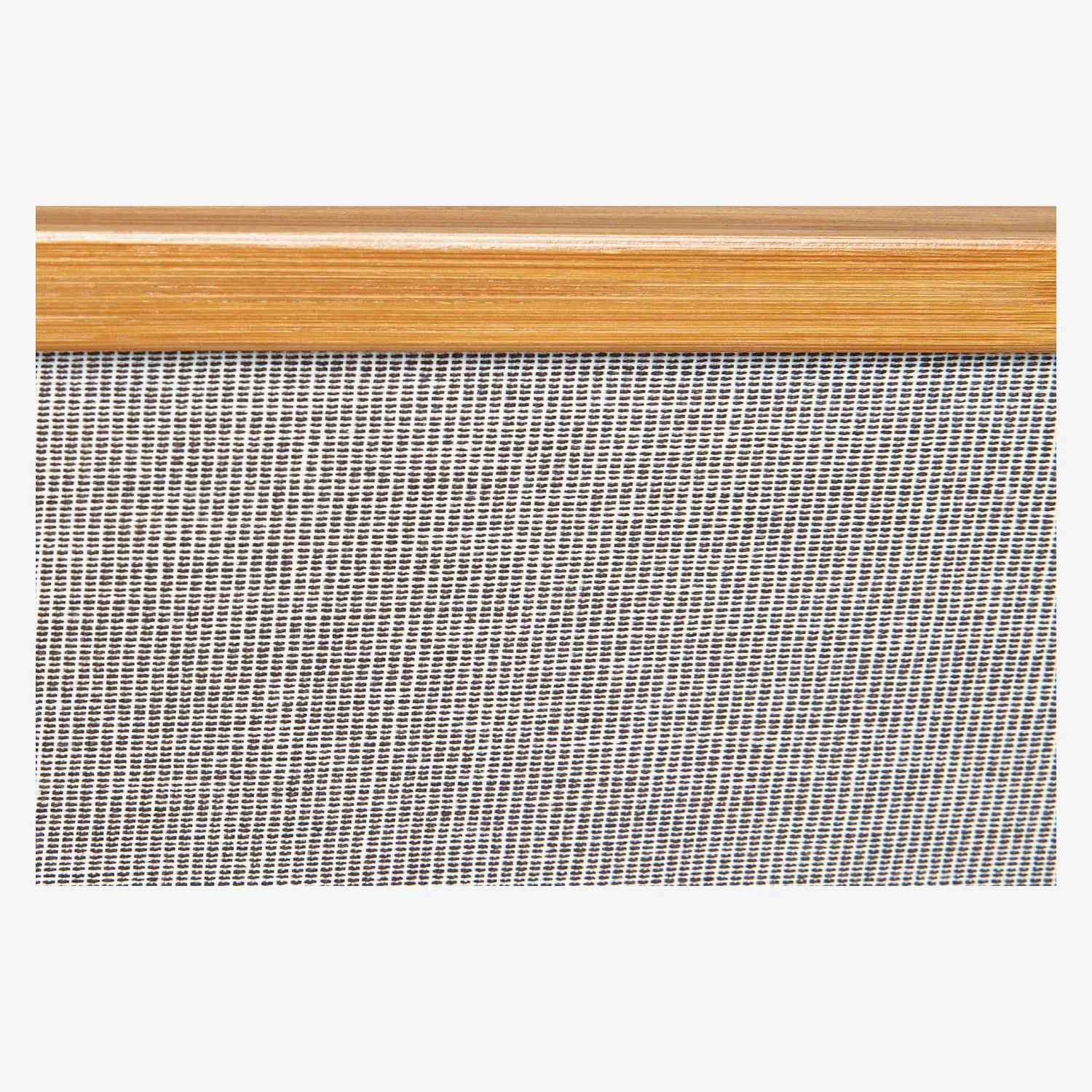 Bamboo and fabric 3-basket shelves - Grey - 5