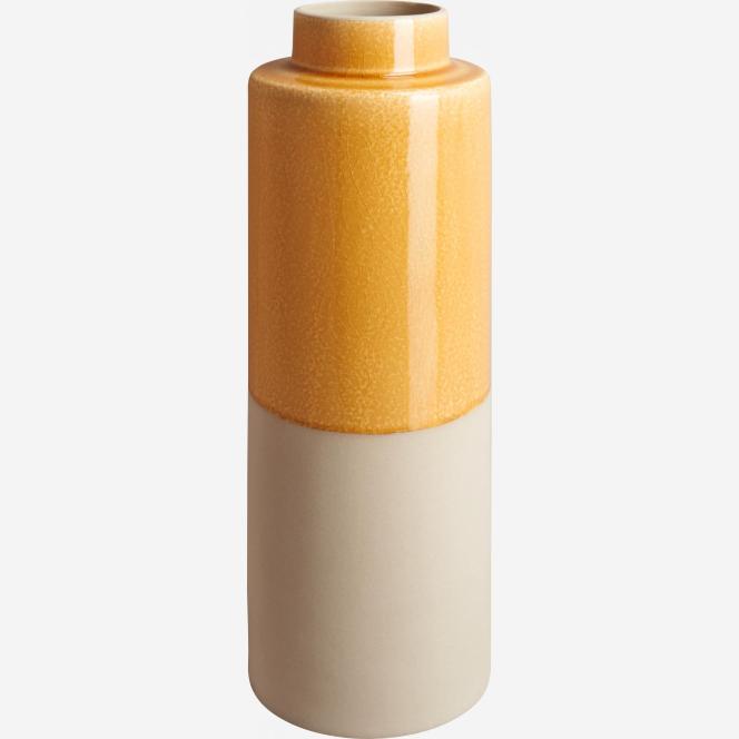 Vase aus Keramik, 41 cm, orange