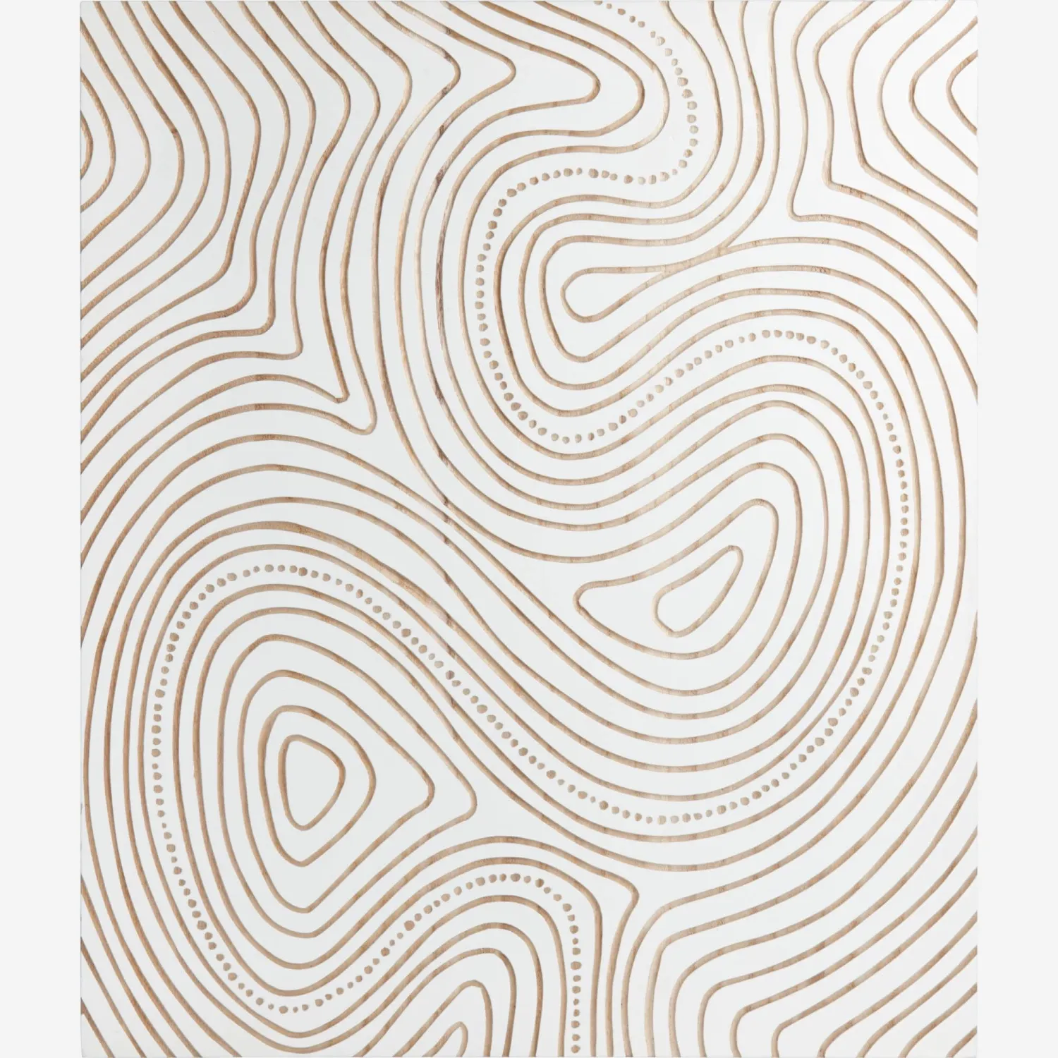 Décoration murale en bois blanche