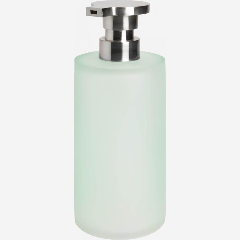 Soap dispenser made in polyresin , sea-green