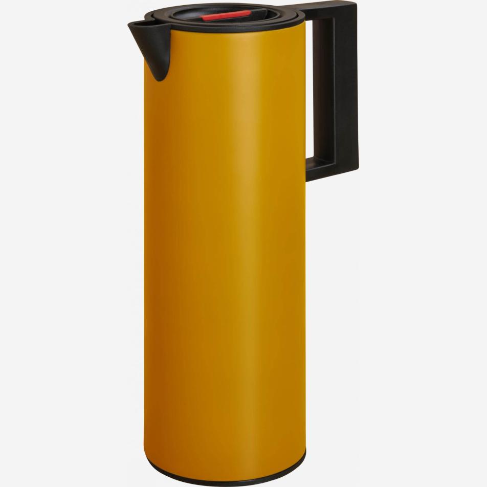 Thermos, 1L, aus Kunststoff, gelb