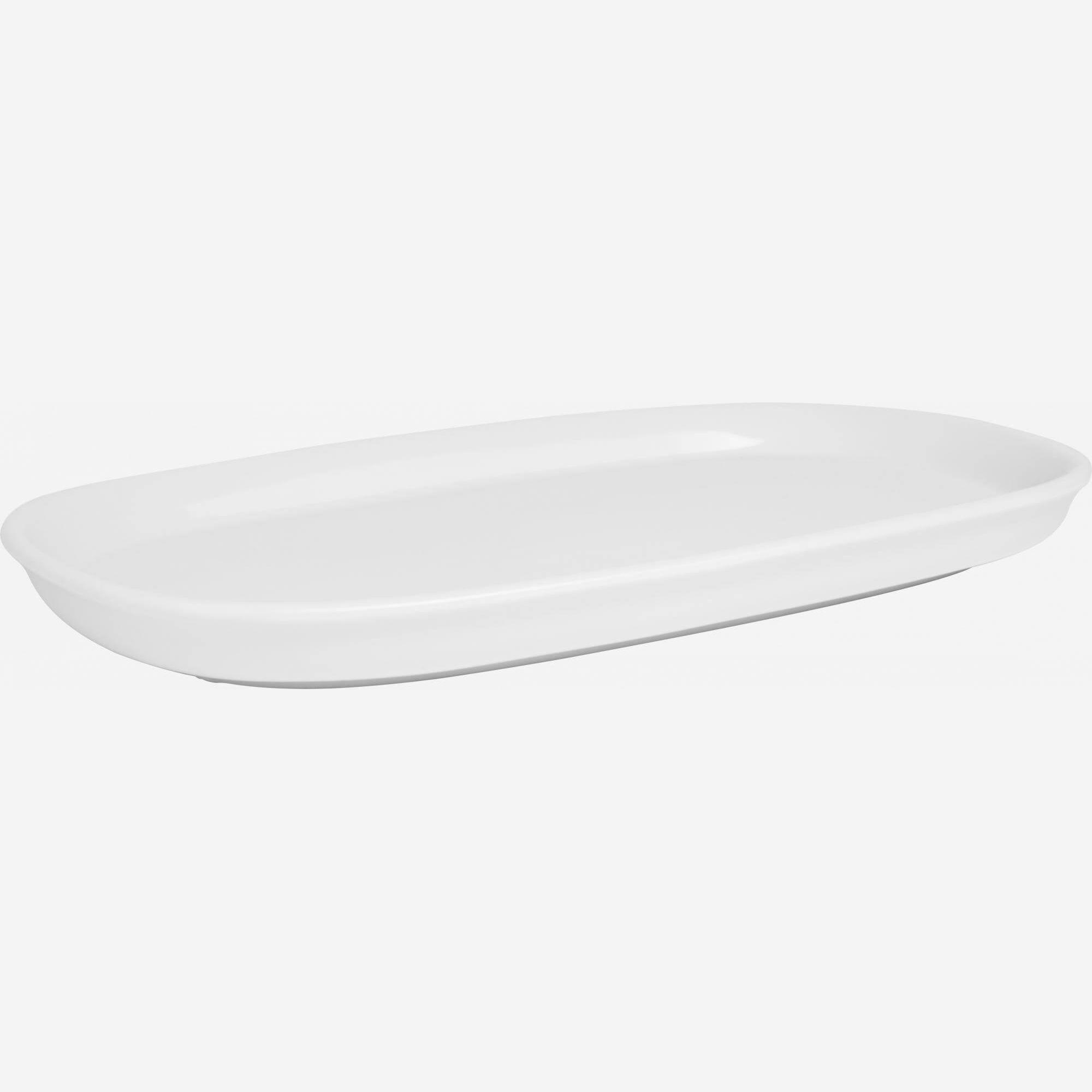 Serving dish in porcelain, white 31cm