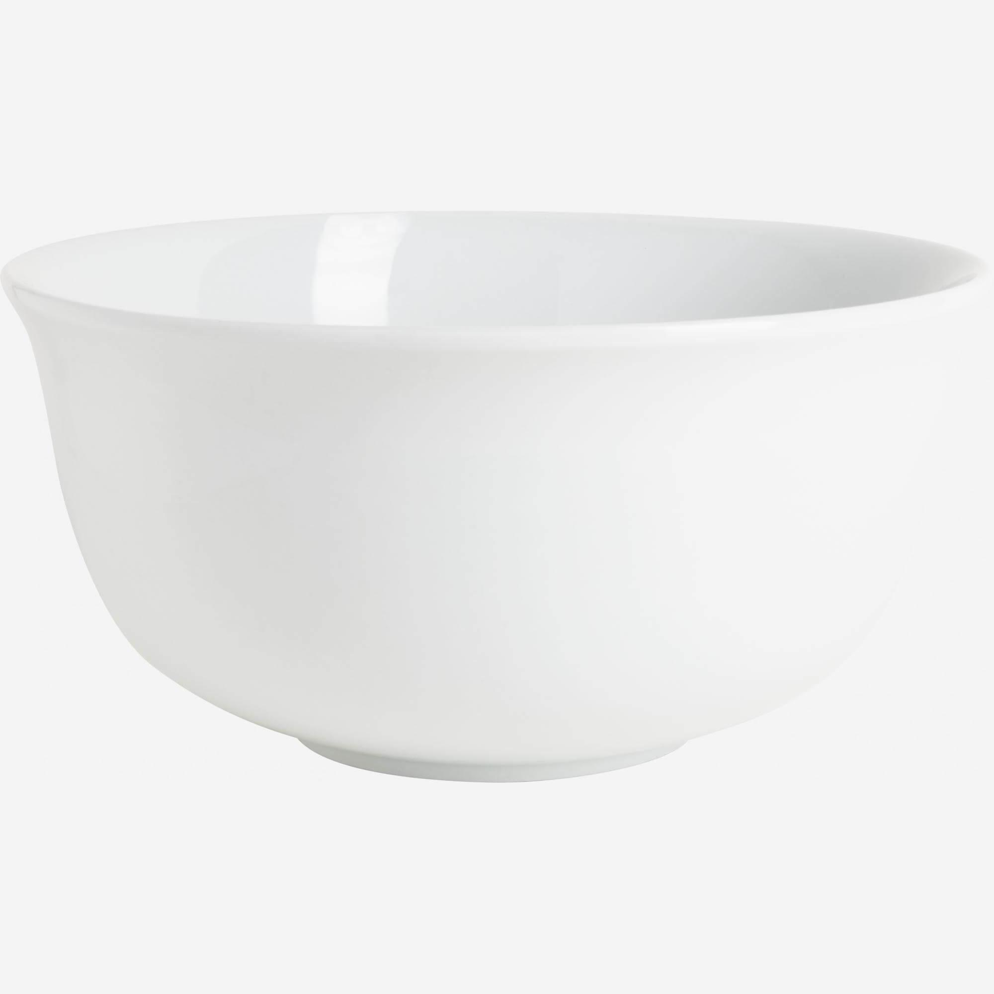 Mixing bowl in porcelain, white 28cm