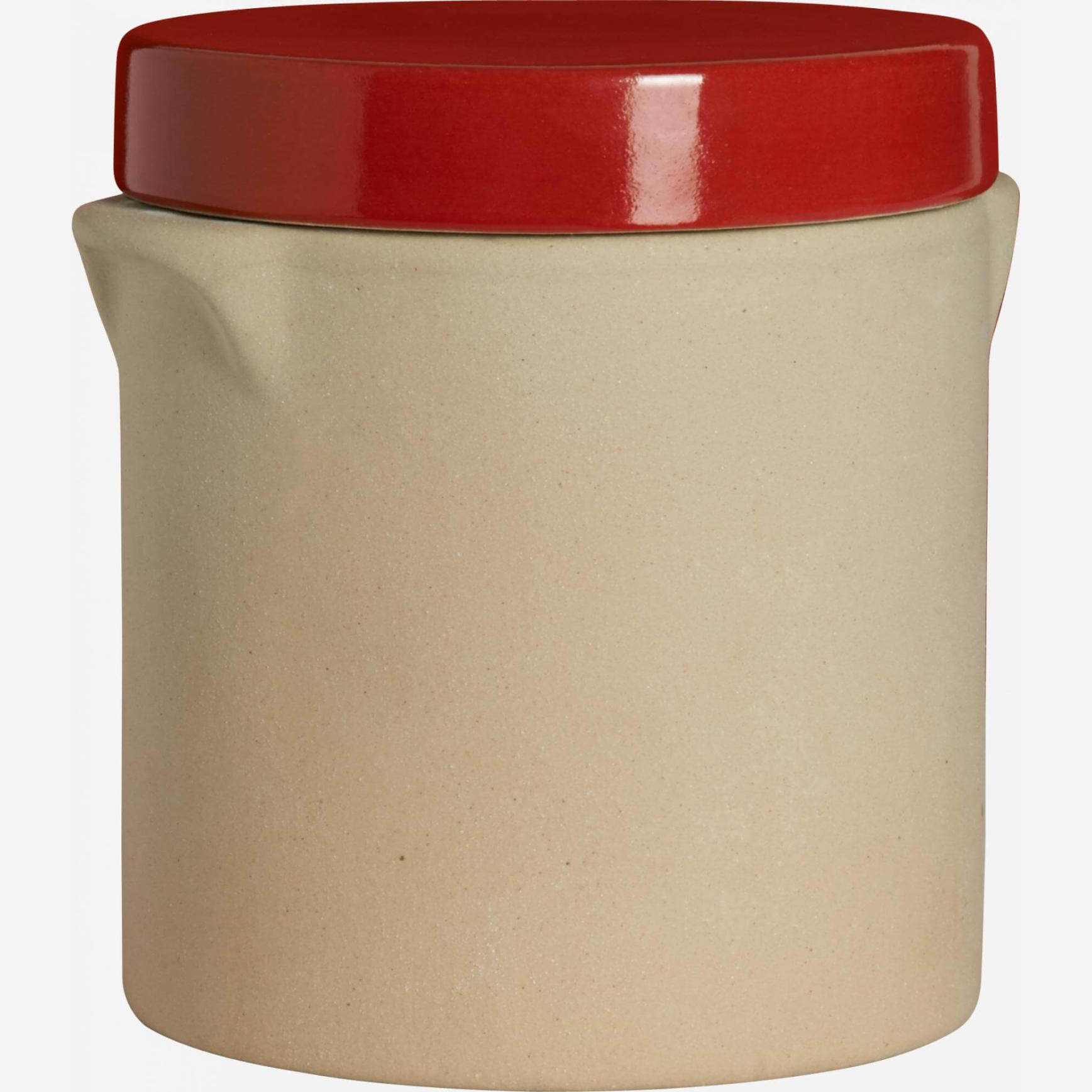 Box made in sandstone - 0,5L, natural and red