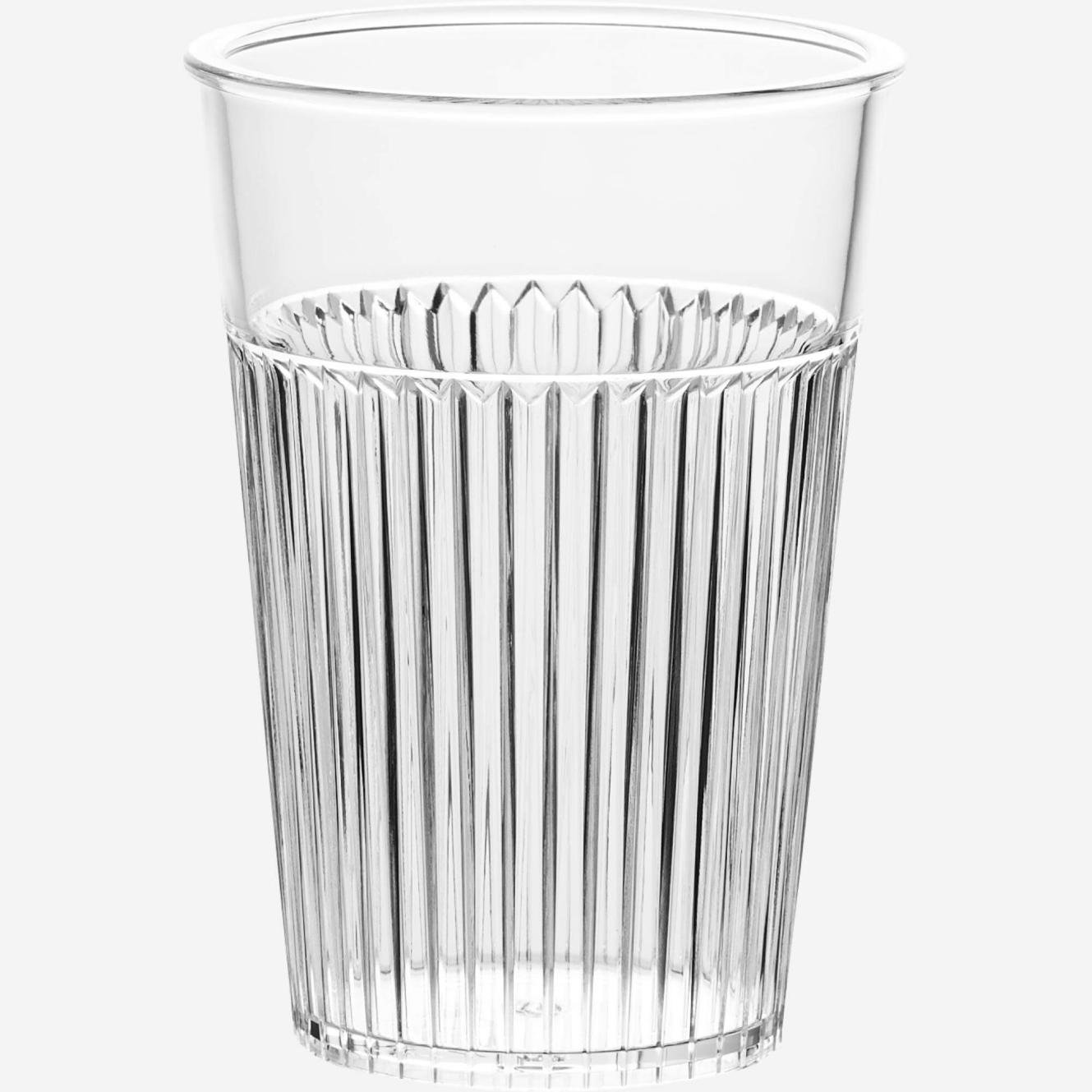 Set of 4 acrylic tumblers - 23 cm - Transparent