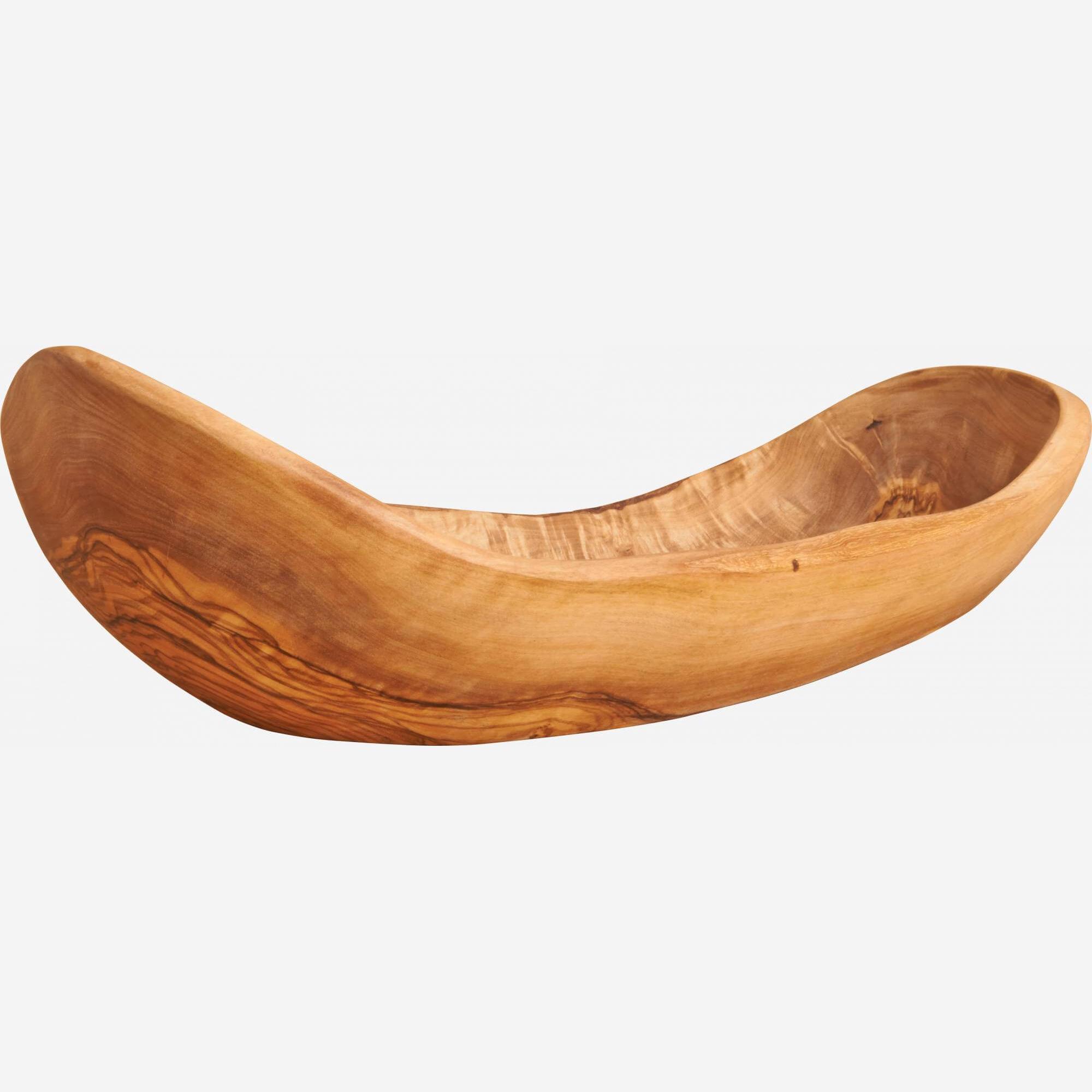 Plat de service 27cm en bois d'olivier 