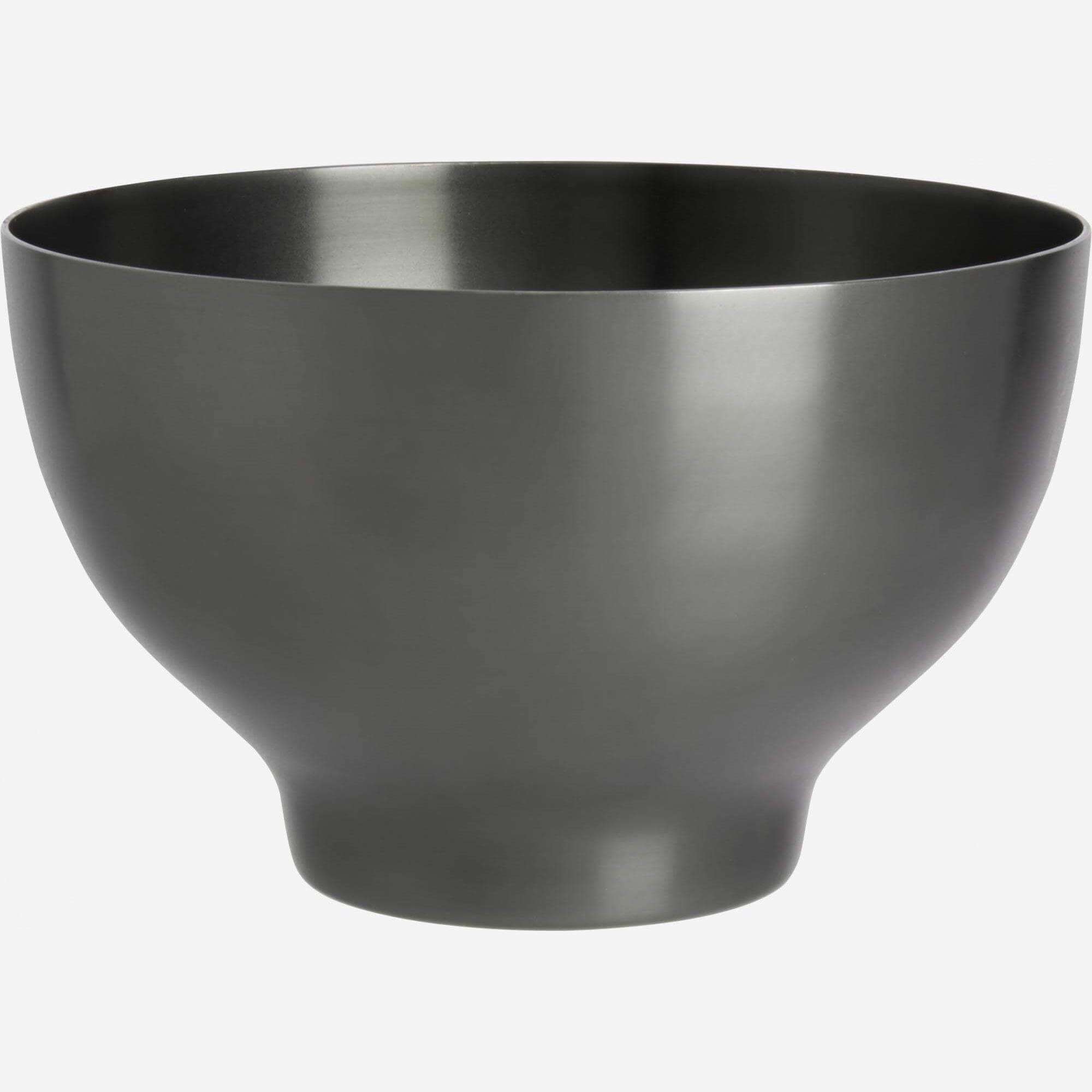 Bowl 12cm in stainless steel, black