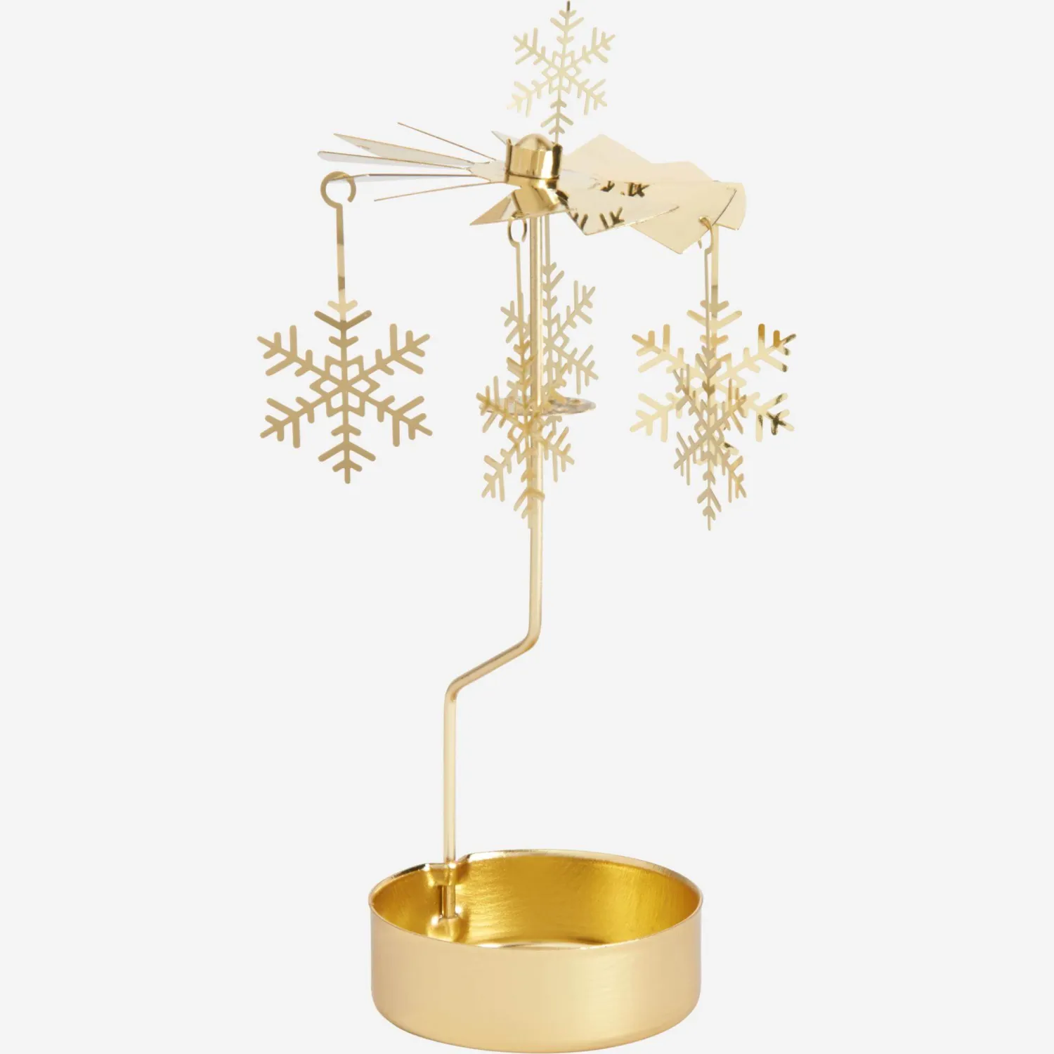 Candelabro para vela color plata dorado