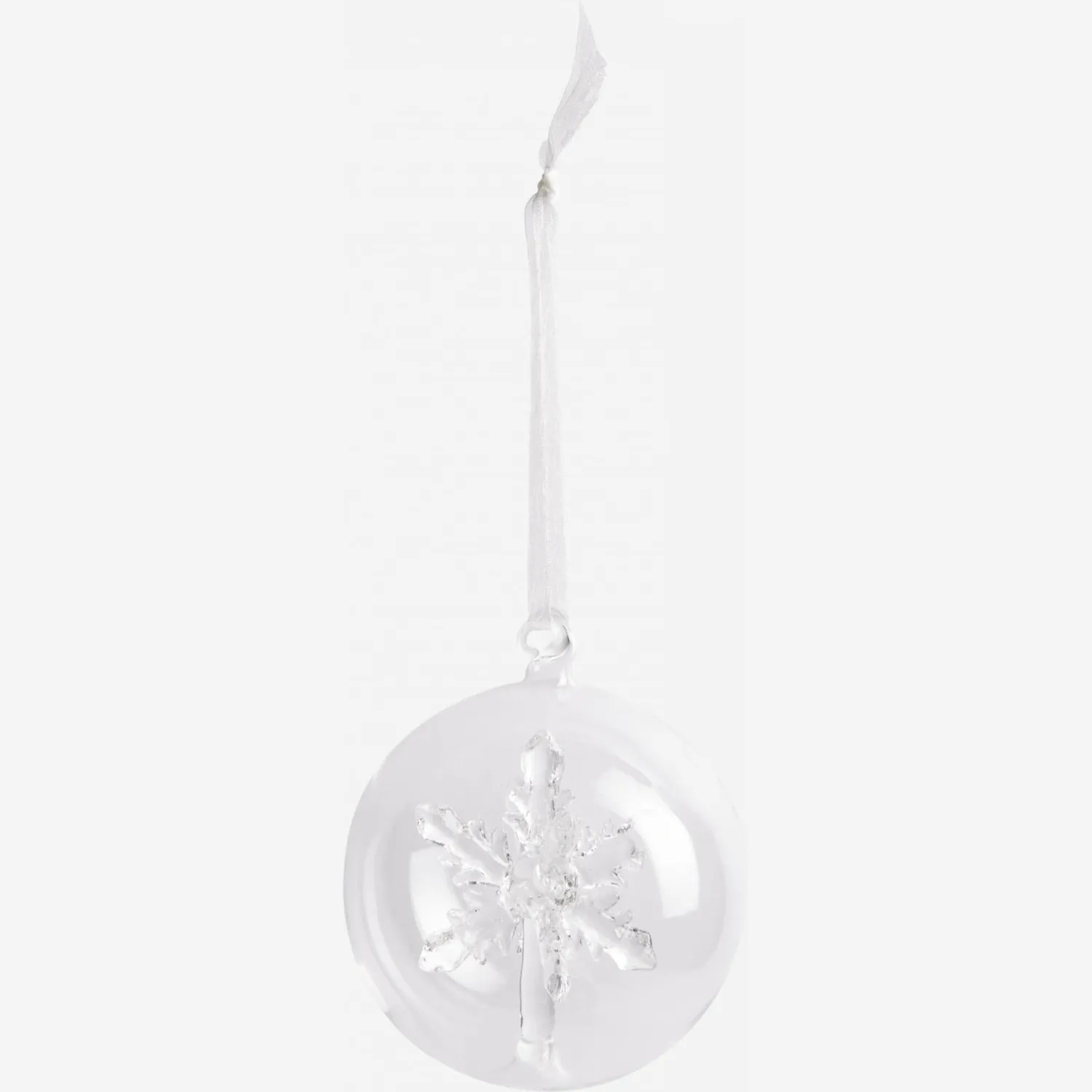 Boule en verre avec flocon