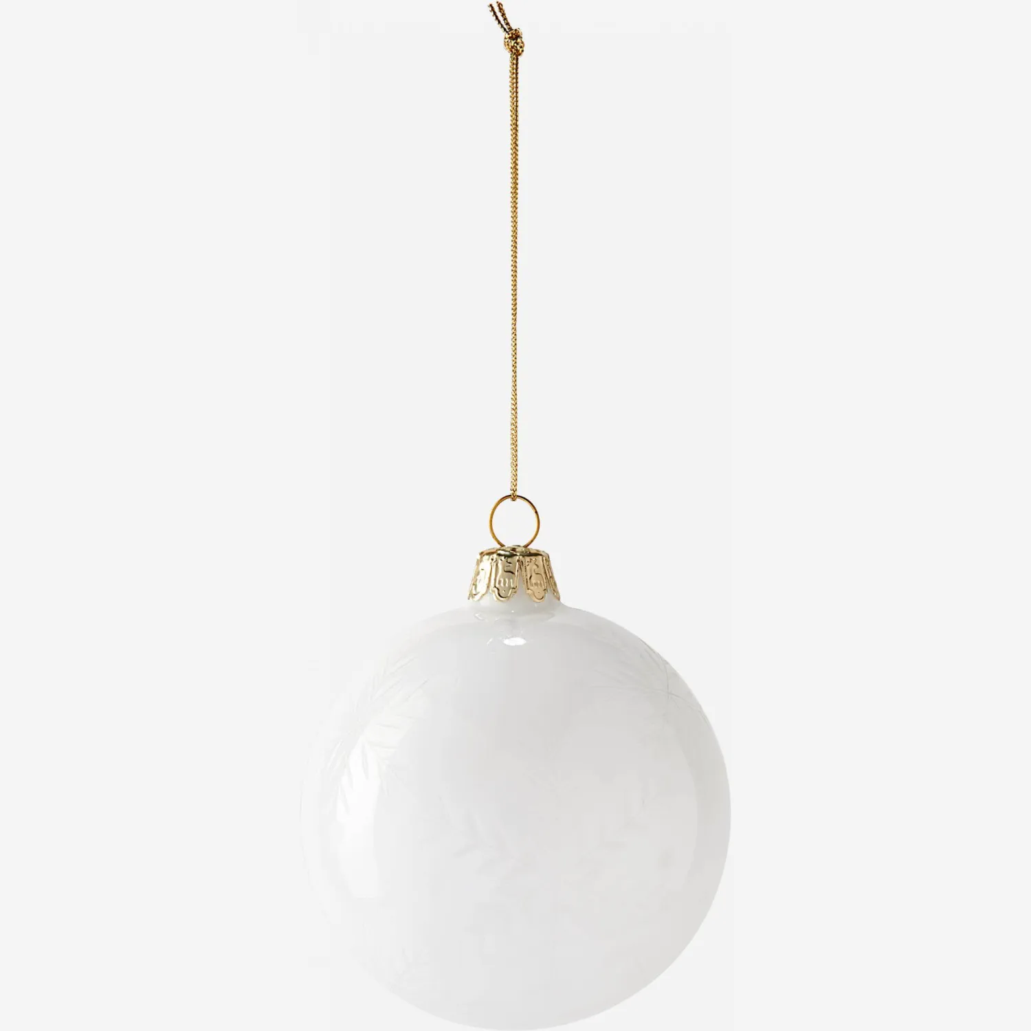 Boule en verre blanche