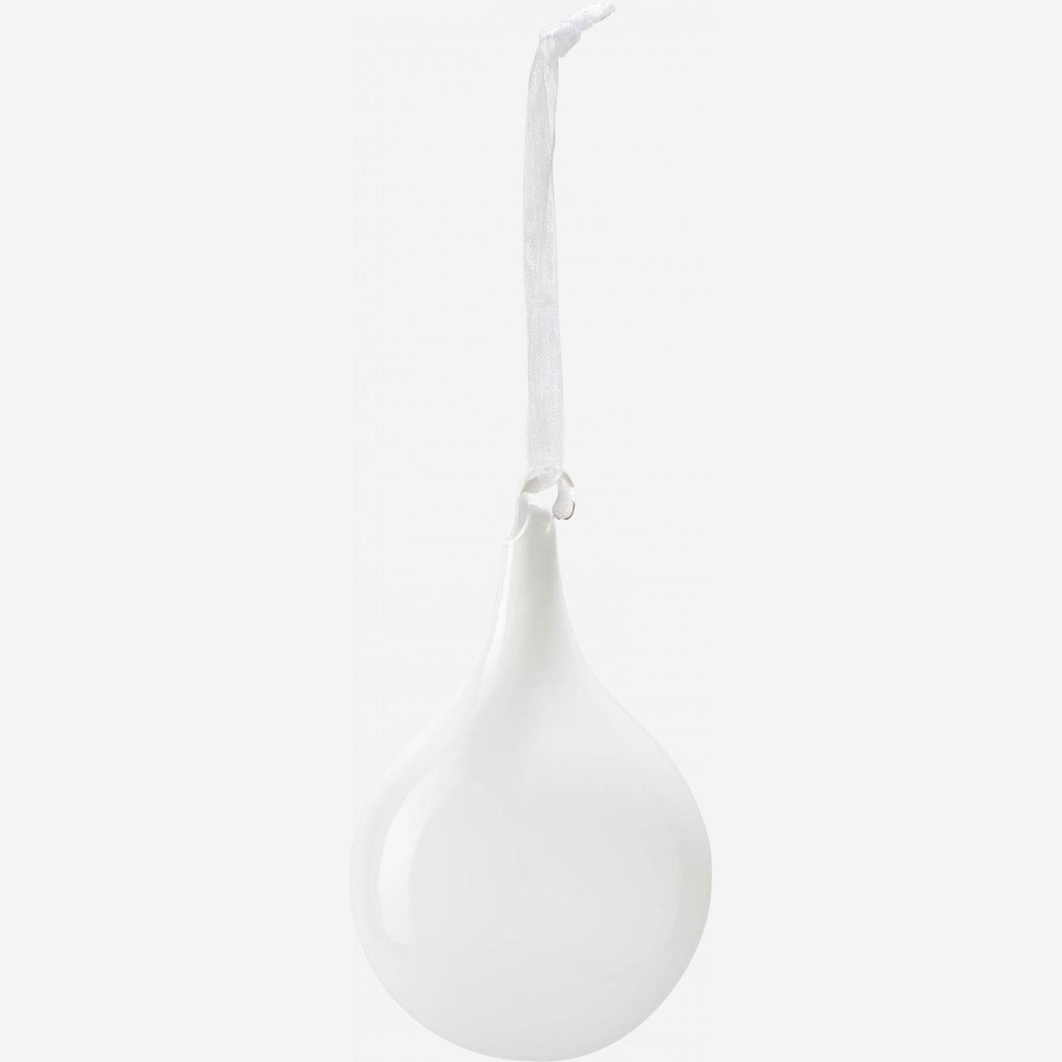 Boule en verre blanche
