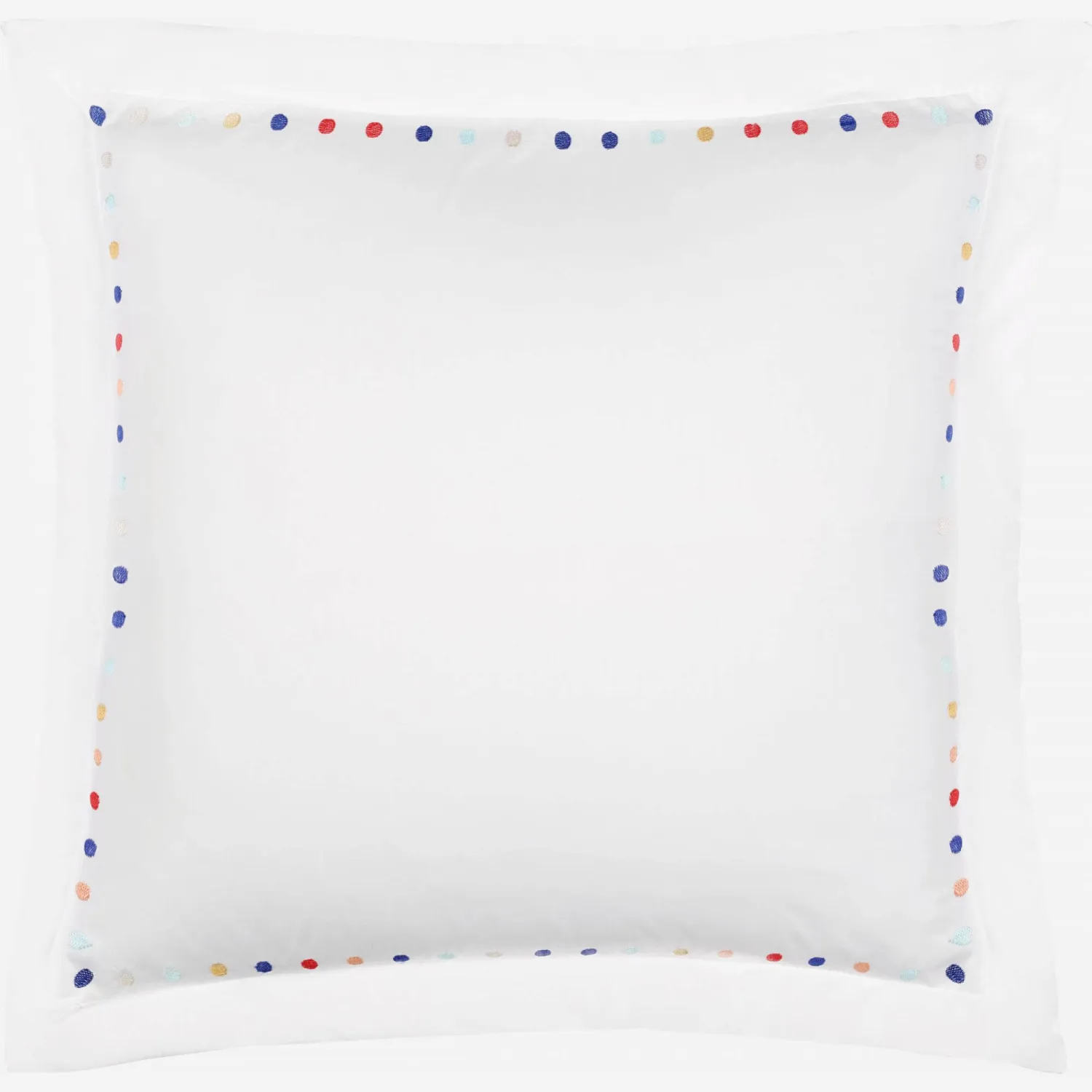 Taie d'oreiller en coton - 65 x 65 cm -Blanc - Design by Studio Habitat