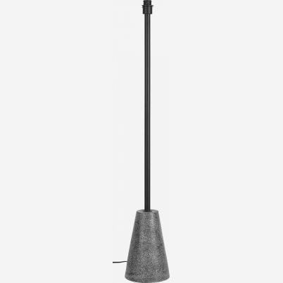 Pied de lampadaire en terrazzo anthracite