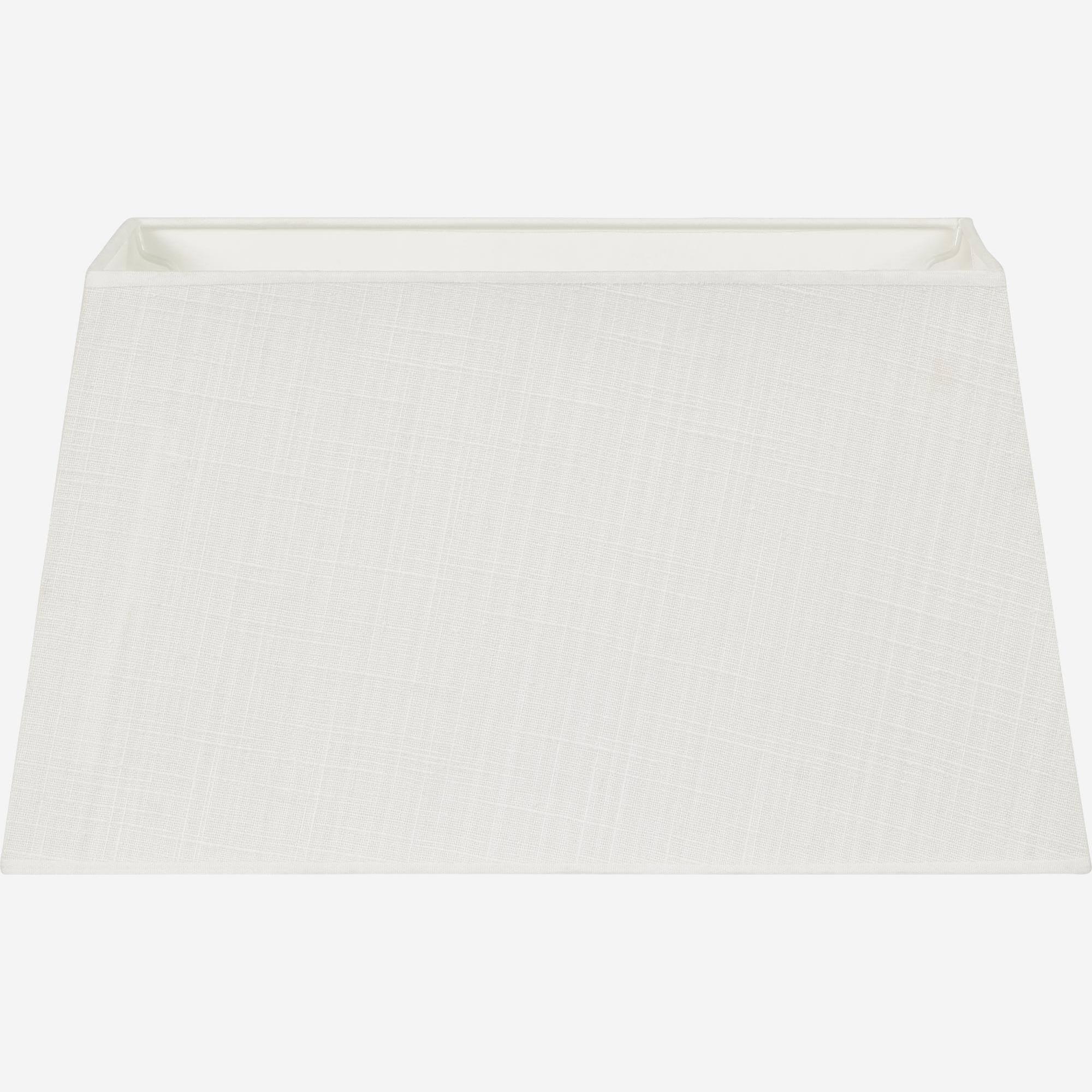 Rectangular lampshade 40x34 cm off-white linen