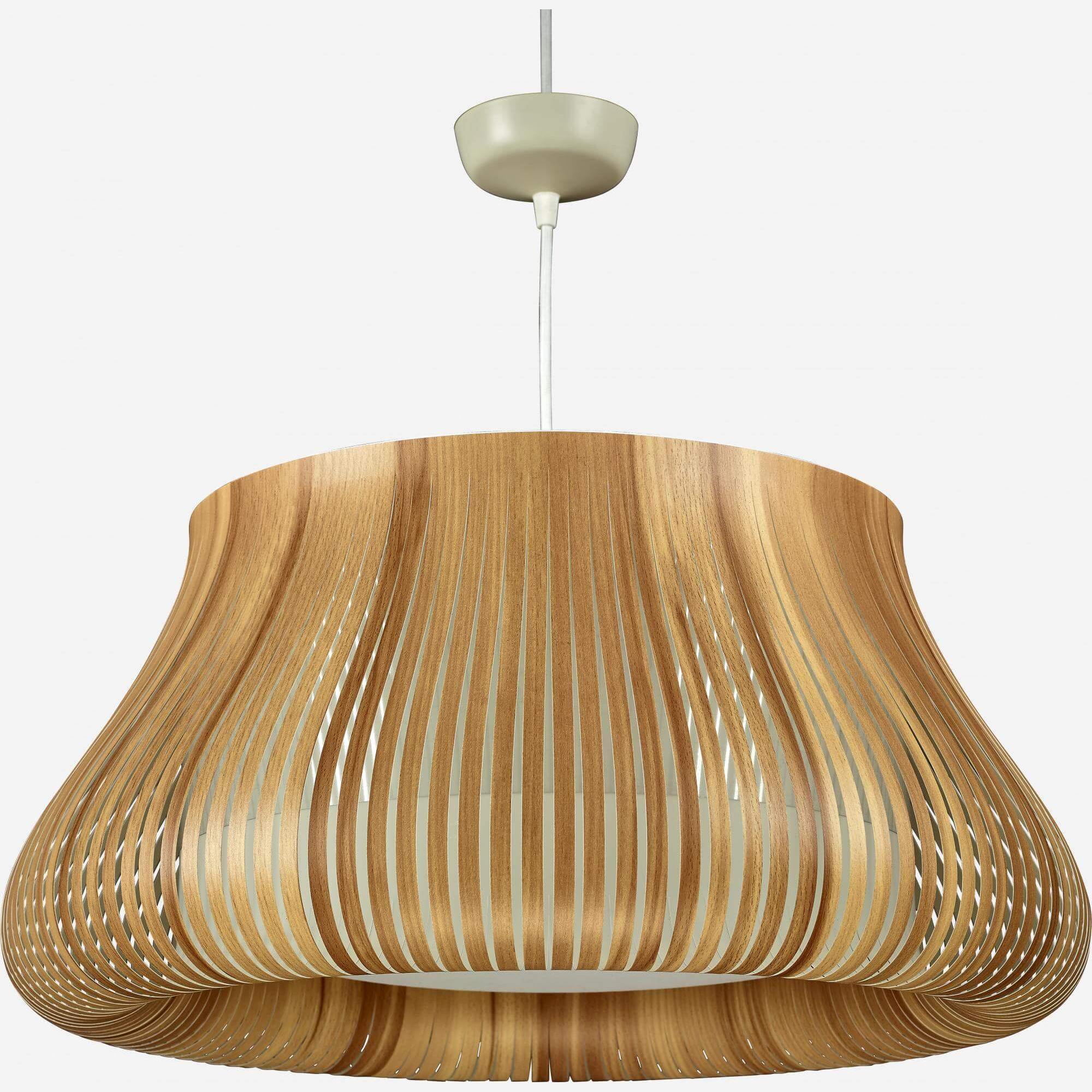 Pendant light 29cm wood-effect PVC