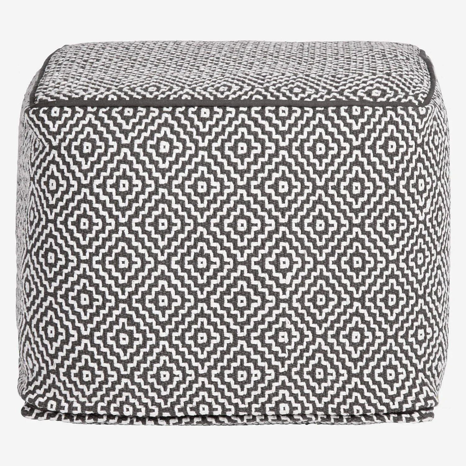 Pouf à motifs noir et blanc - 6
