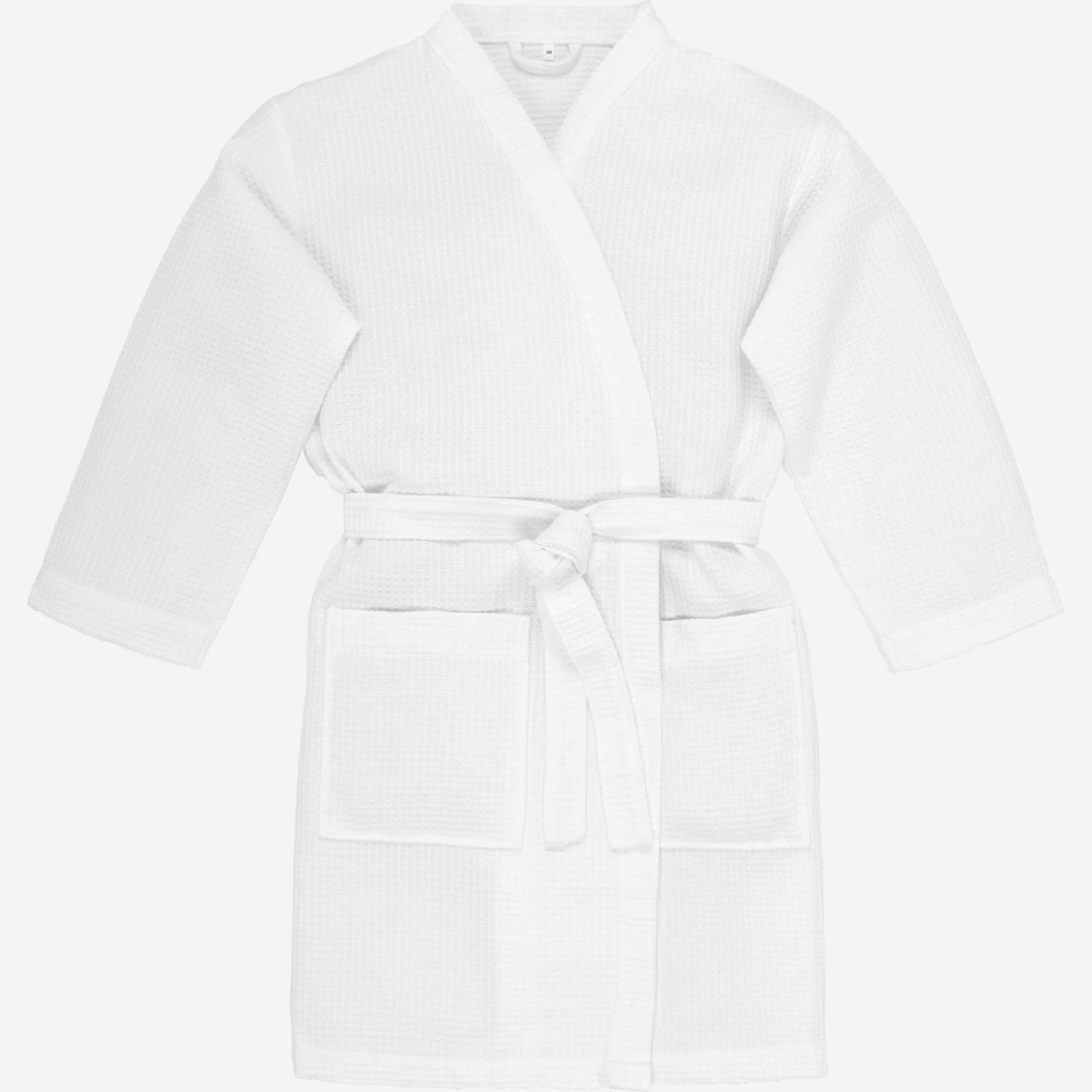 Robe made of cotton M/L size, white