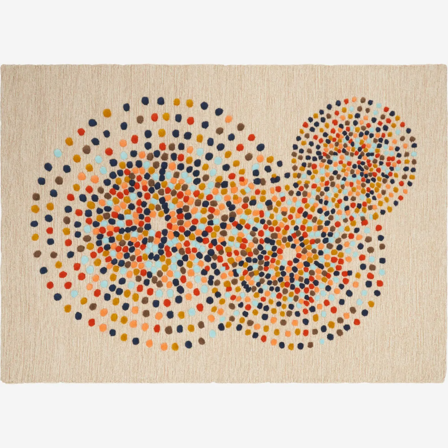 Teppich, handgetuftet, 170x240cm, mit Motiv