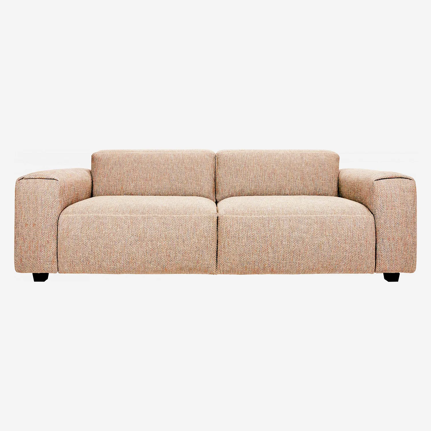 Canapé 3 places en tissu Bellagio - Orange aurore - 1