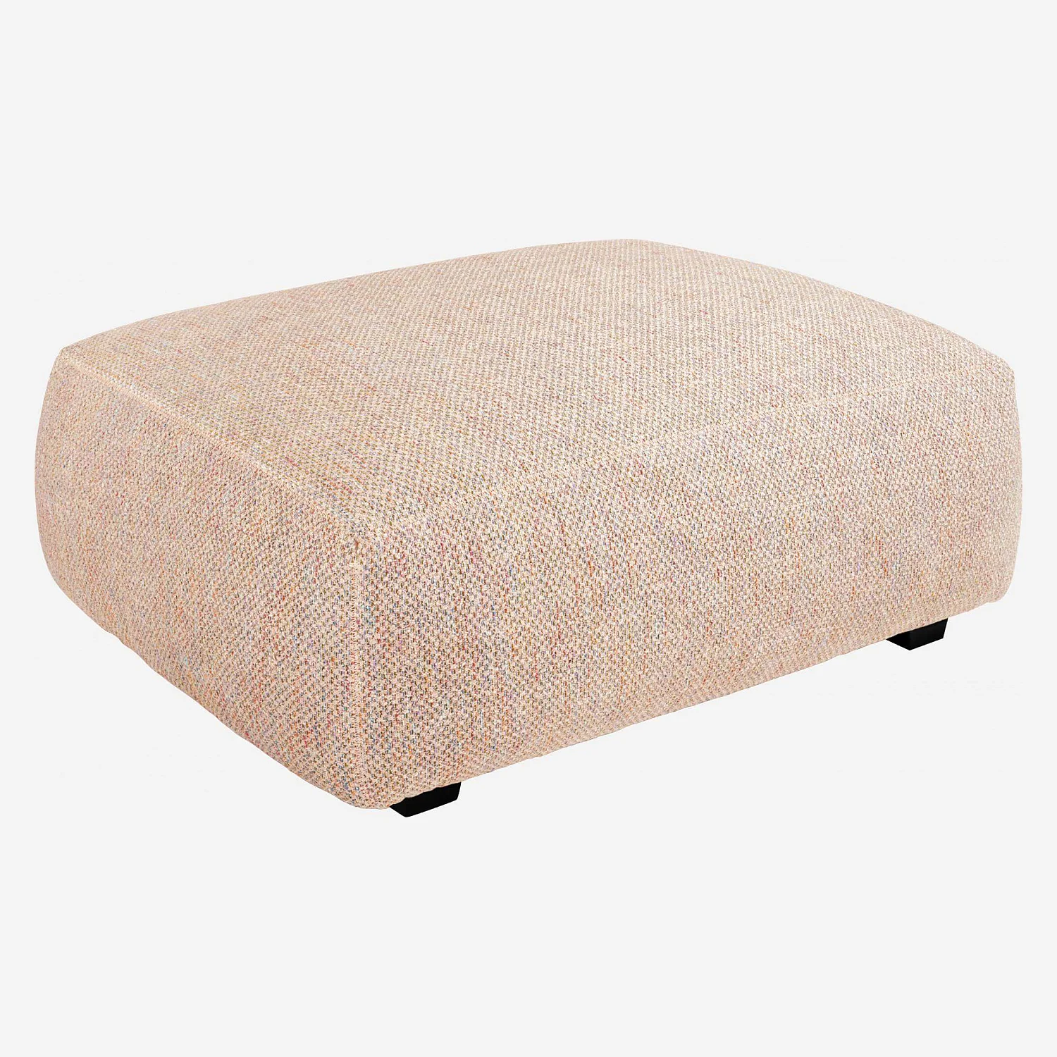 Repose-pieds en tissu Bellagio - Orange aurore - 1